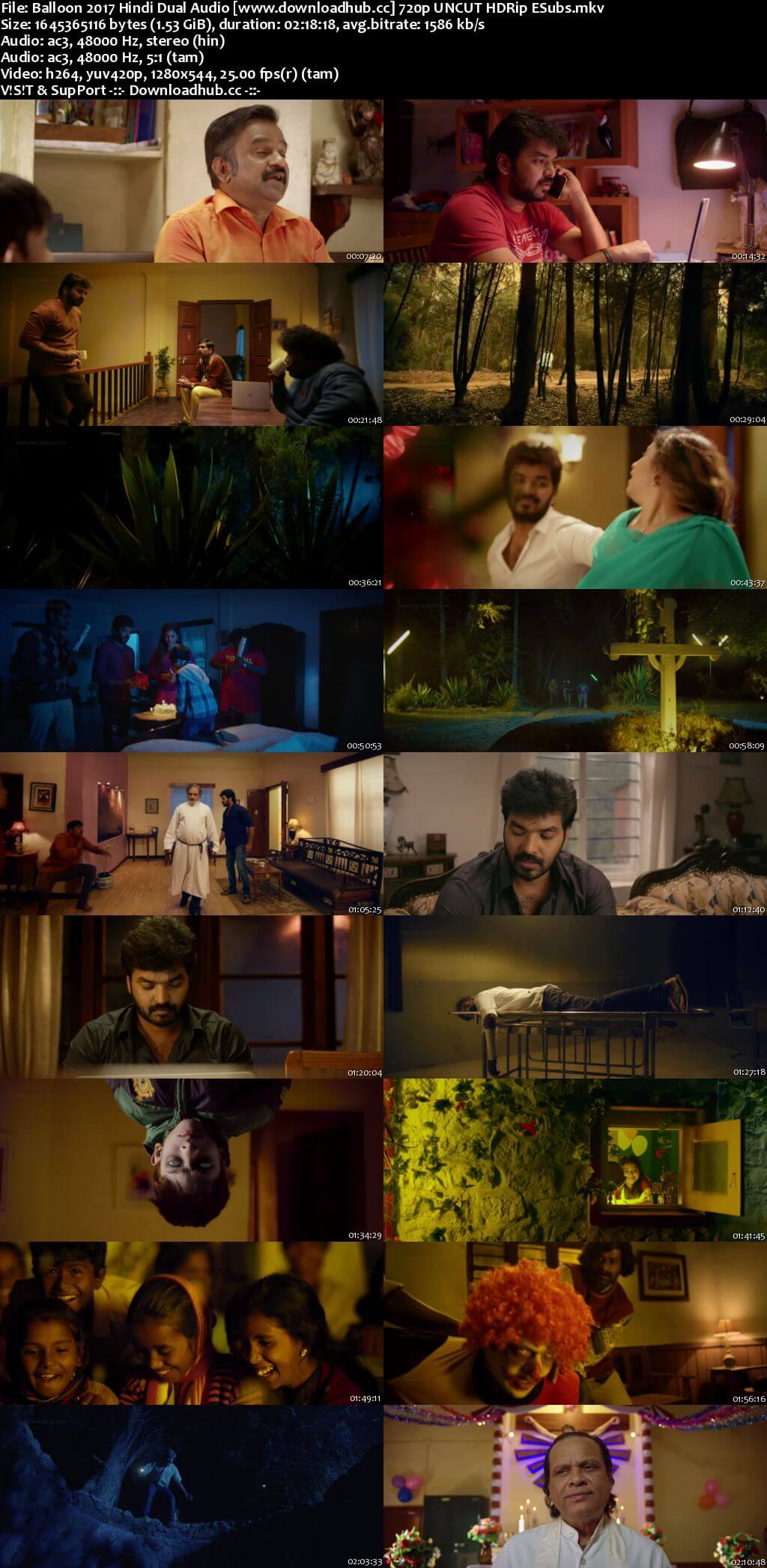 Balloon 2017 Hindi Dual Audio 720p UNCUT HDRip ESubs