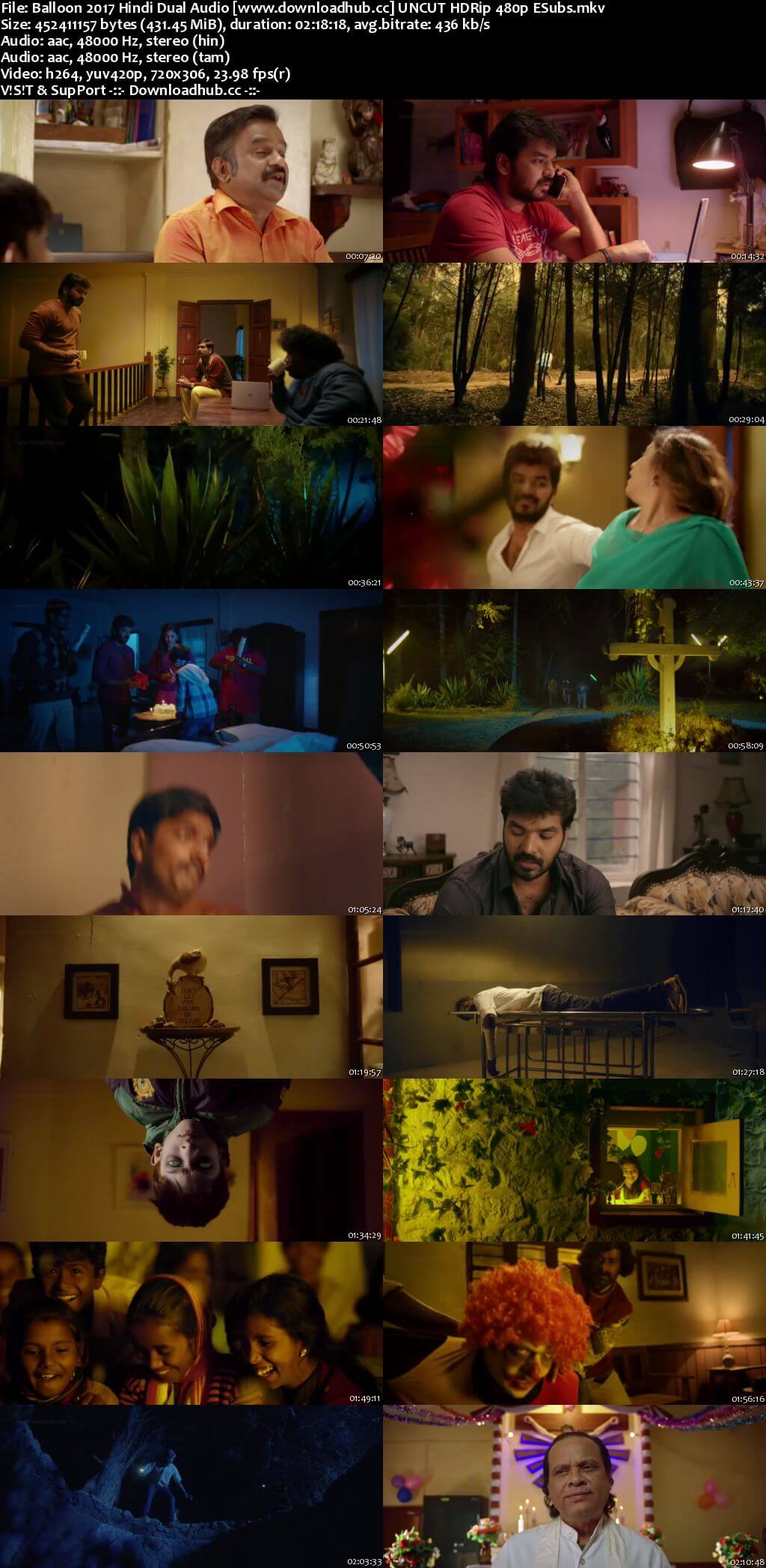 Balloon 2017 Hindi Dual Audio 400MB UNCUT HDRip 480p ESubs