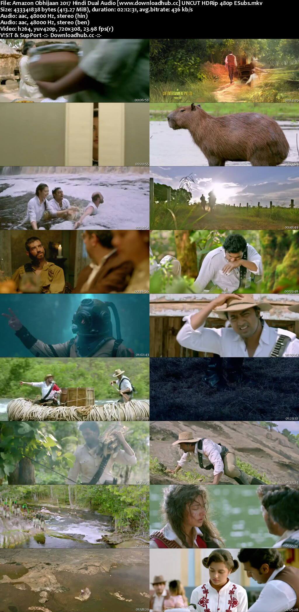 Amazon Obhijaan 2017 Hindi Dual Audio 400MB UNCUT HDRip 480p ESubs Amazon Obhijaan 2017 Hindi Dual Audio 400MB UNCUT HDRip 480p ESubs