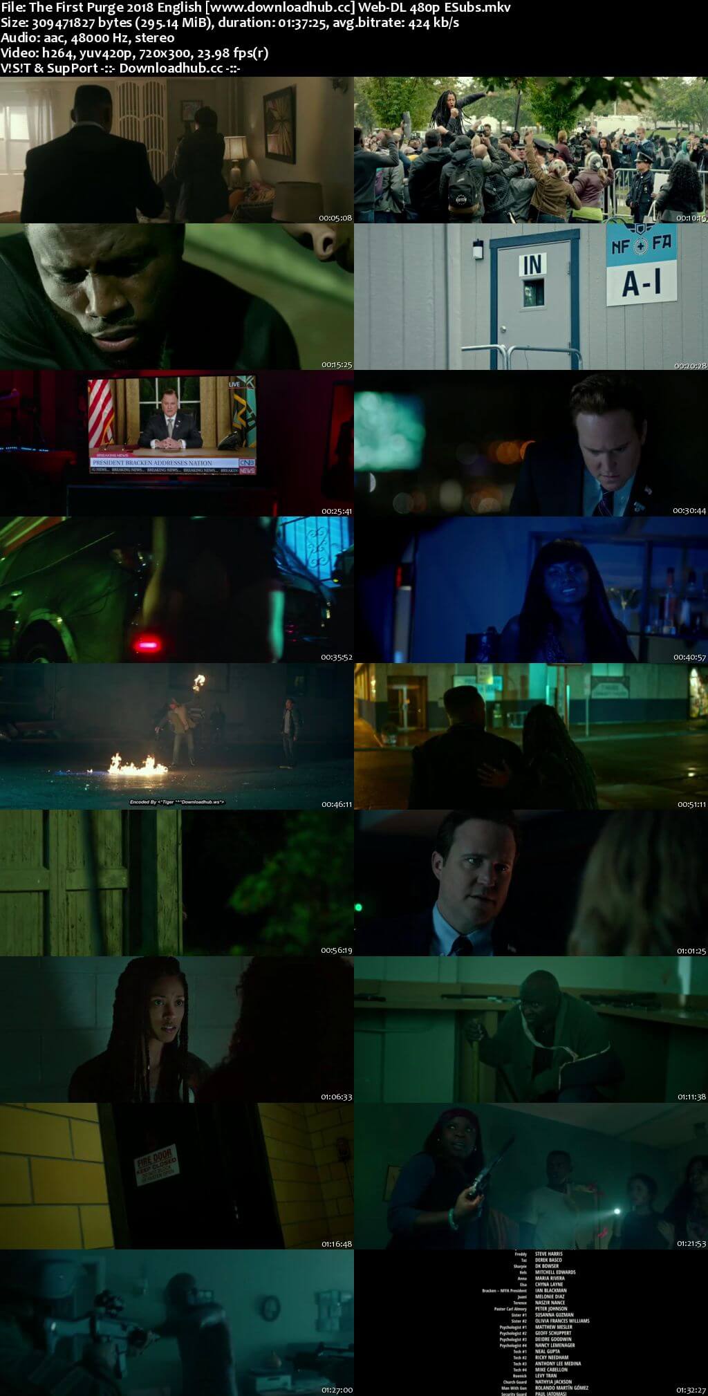 The First Purge 2018 English 300MB Web-DL 480p ESubs The First Purge 2018 English 300MB Web-DL 480p ESubs