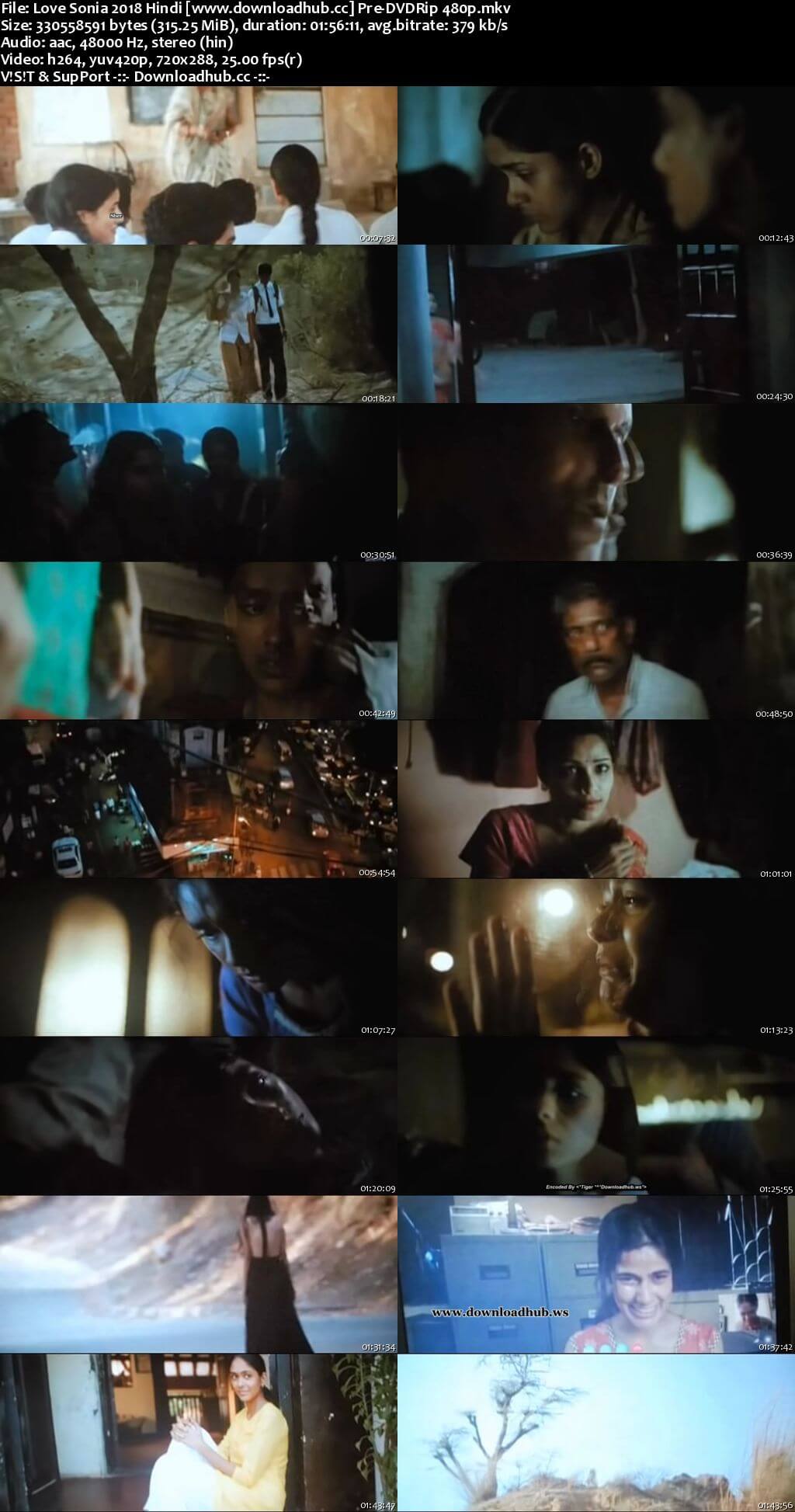 Love Sonia 2018 Hindi 300MB Pre-DVDRip 480p