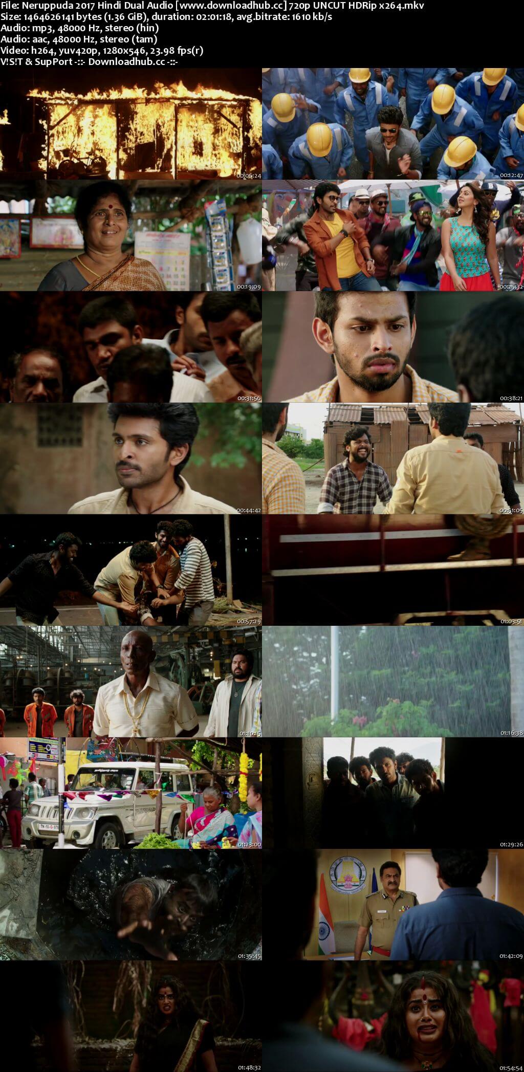 Neruppuda 2017 Hindi Dual Audio 720p UNCUT HDRip x264