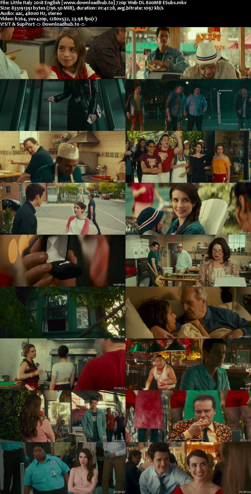 Little Italy 2018 English 720p Web-DL 800MB ESubs