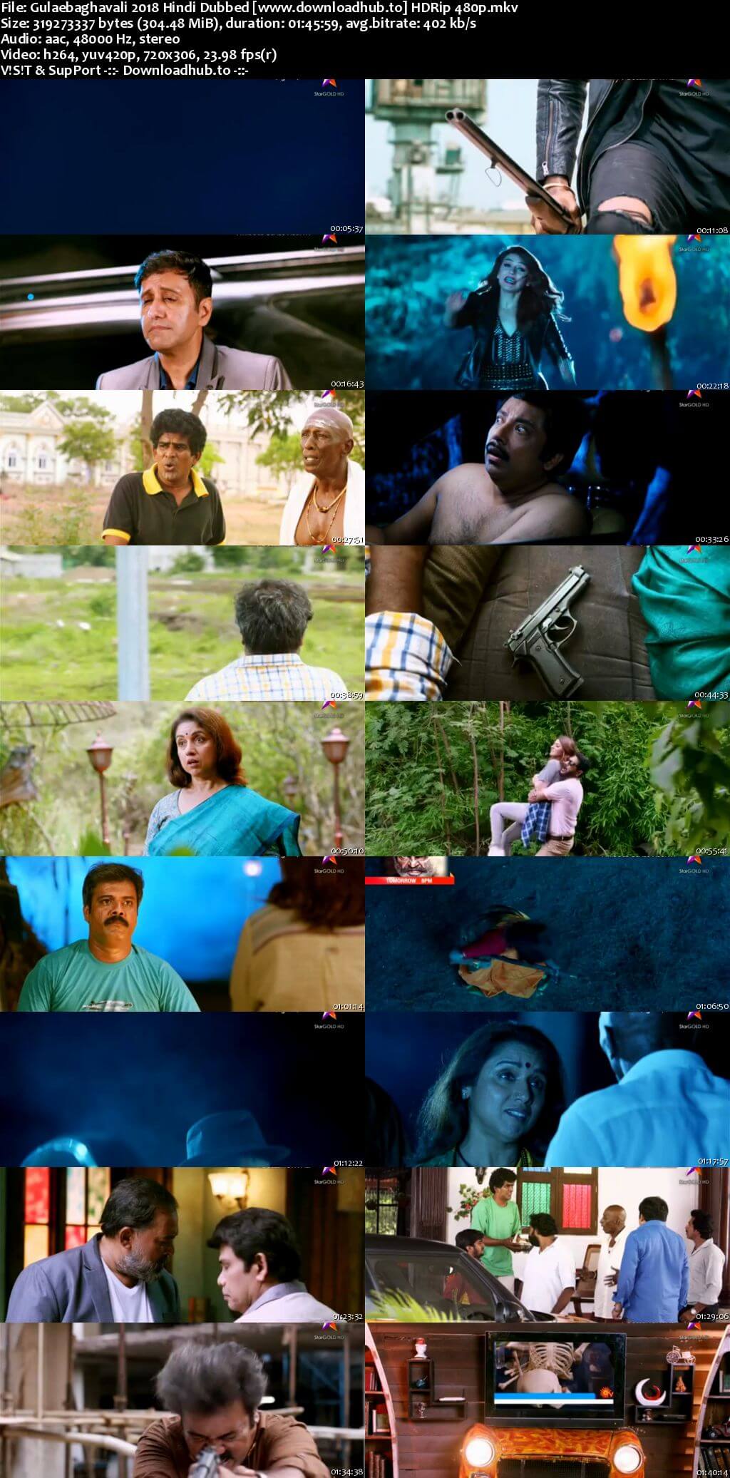 Gulaebaghavali 2018 Hindi Dubbed 300MB HDRip 480p Gulaebaghavali 2018 Hindi Dubbed 300MB HDRip 480p