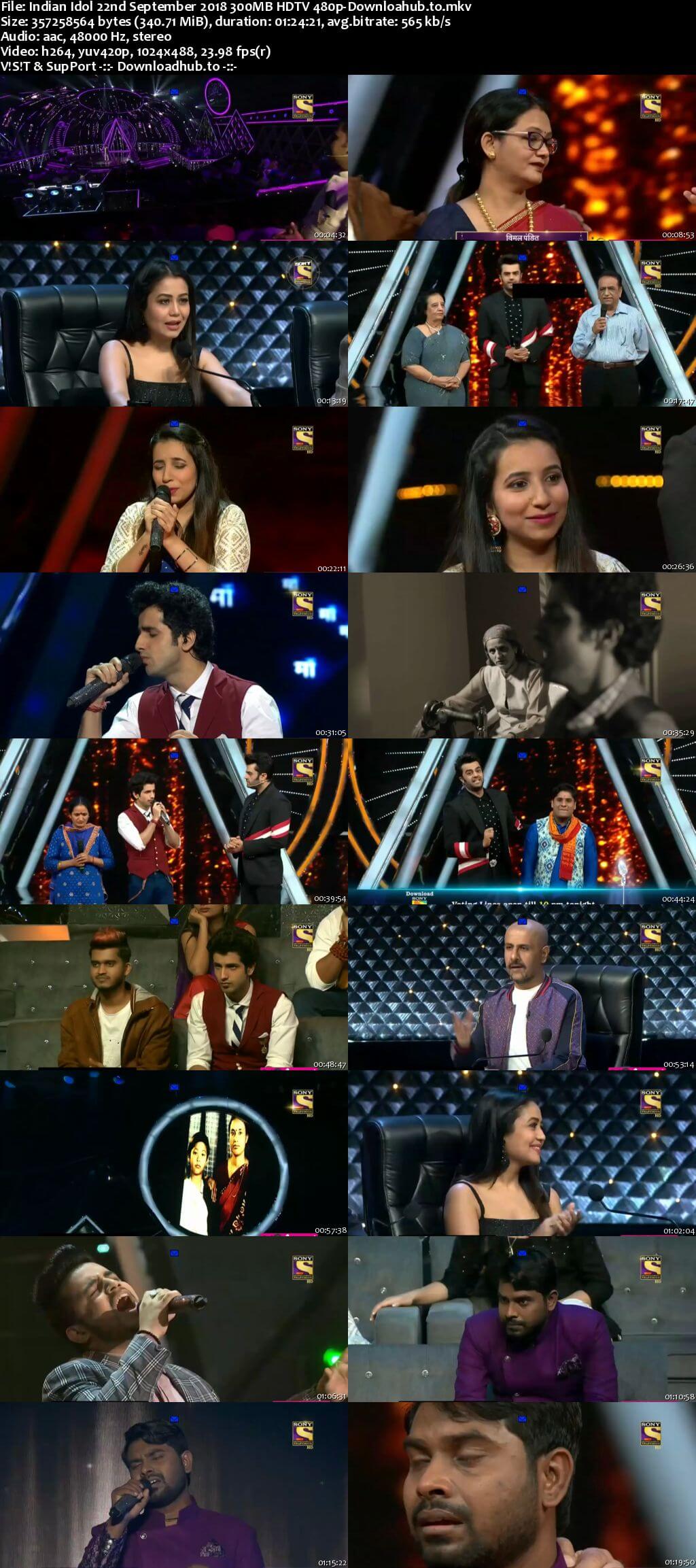Indian Idol 22 September 2018 Episode 23 HDTV 480p
