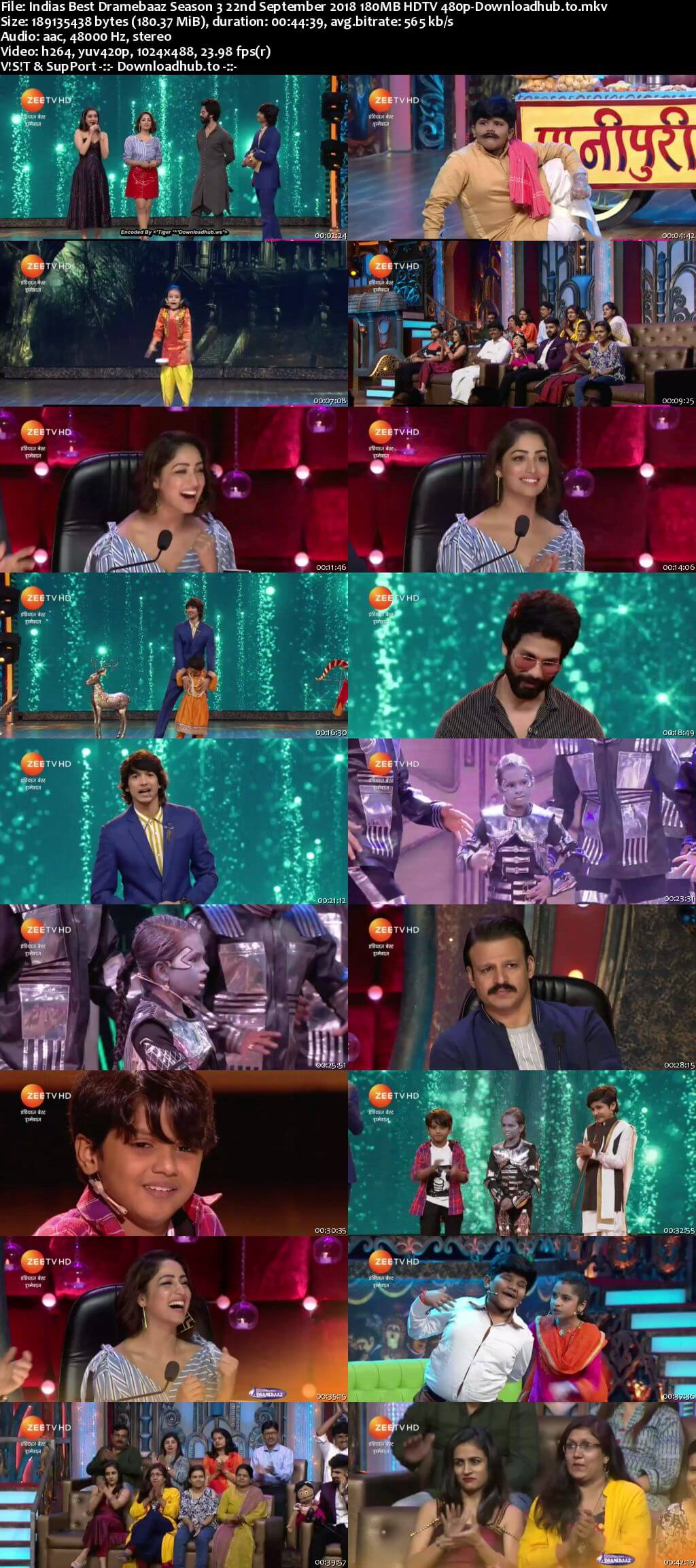 Indias Best Dramebaaz Season 3 22 September 2018 Episode 25 HDTV 480p