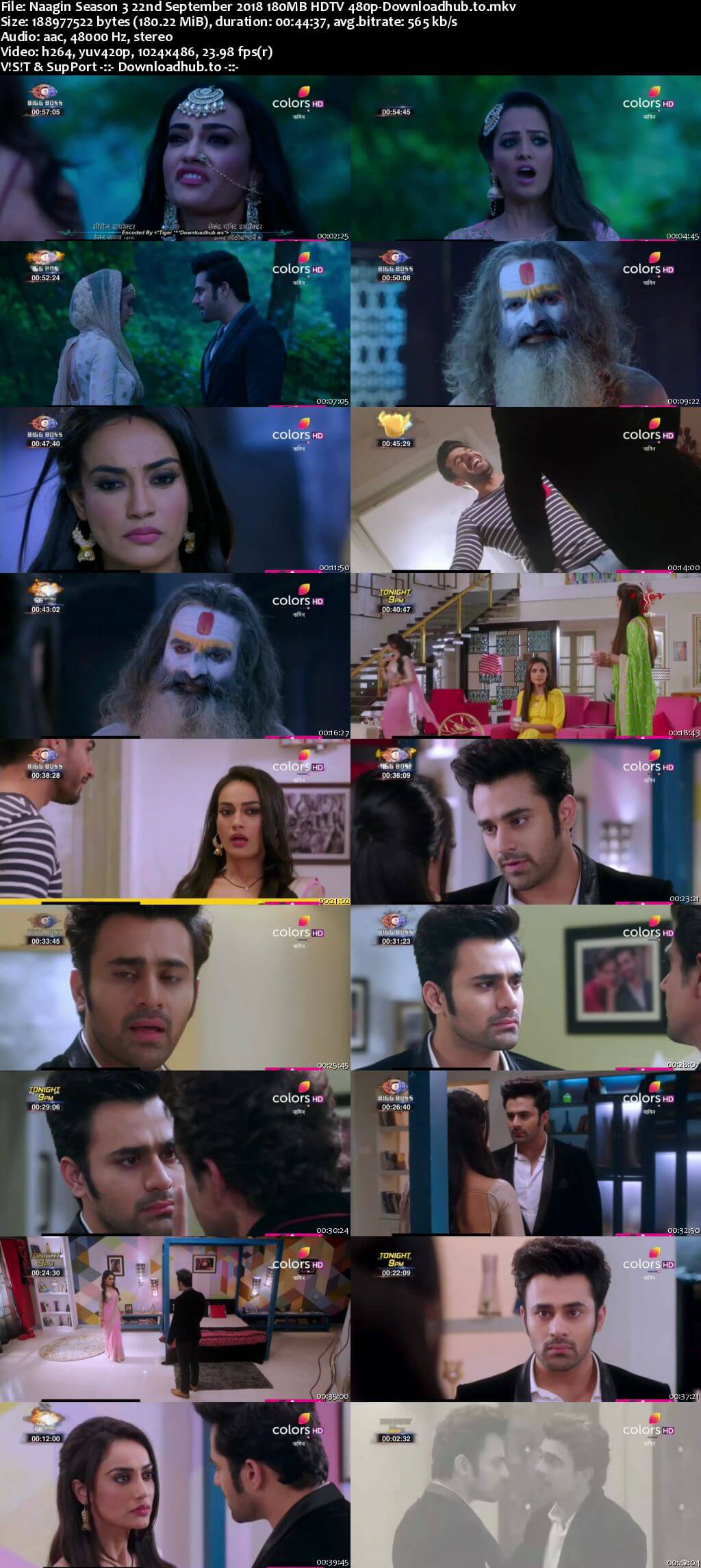 Naagin Season 3 22 September 2018 Episode 32 HDTV 480p