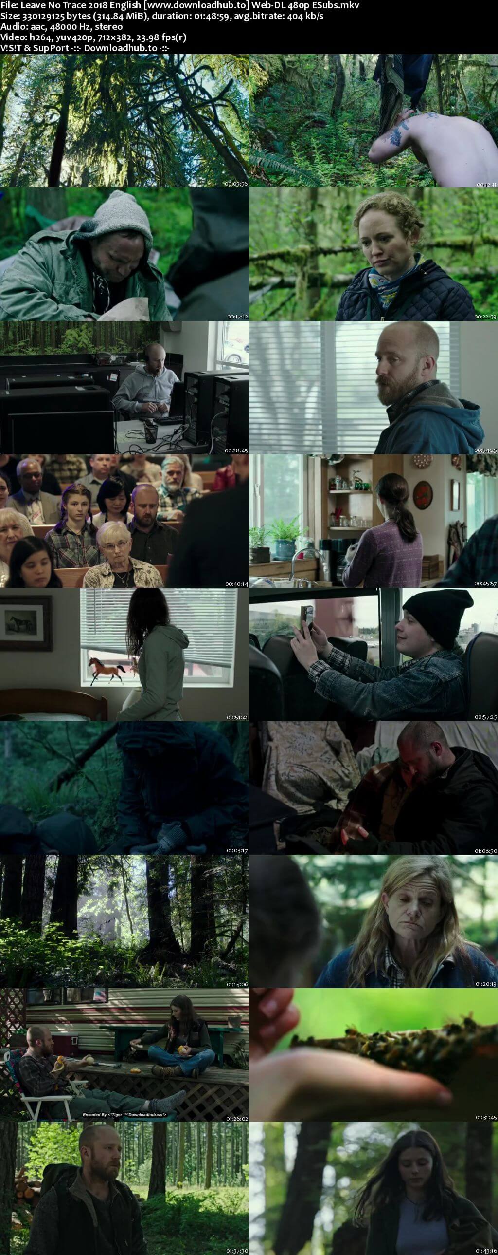 Leave No Trace 2018 English 300MB Web-DL 480p ESubs