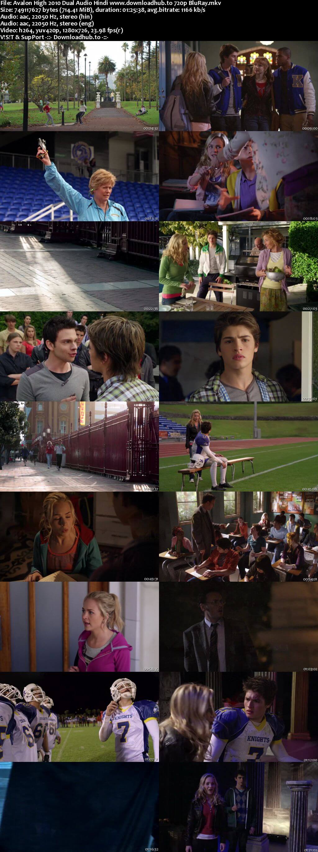 Avalon High 2010 Hindi Dual Audio 720p BluRay x264