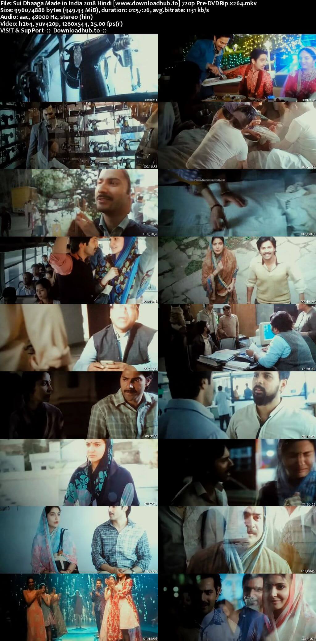 Sui Dhaaga Made in India 2018 Hindi 720p Pre-DVDRip x264