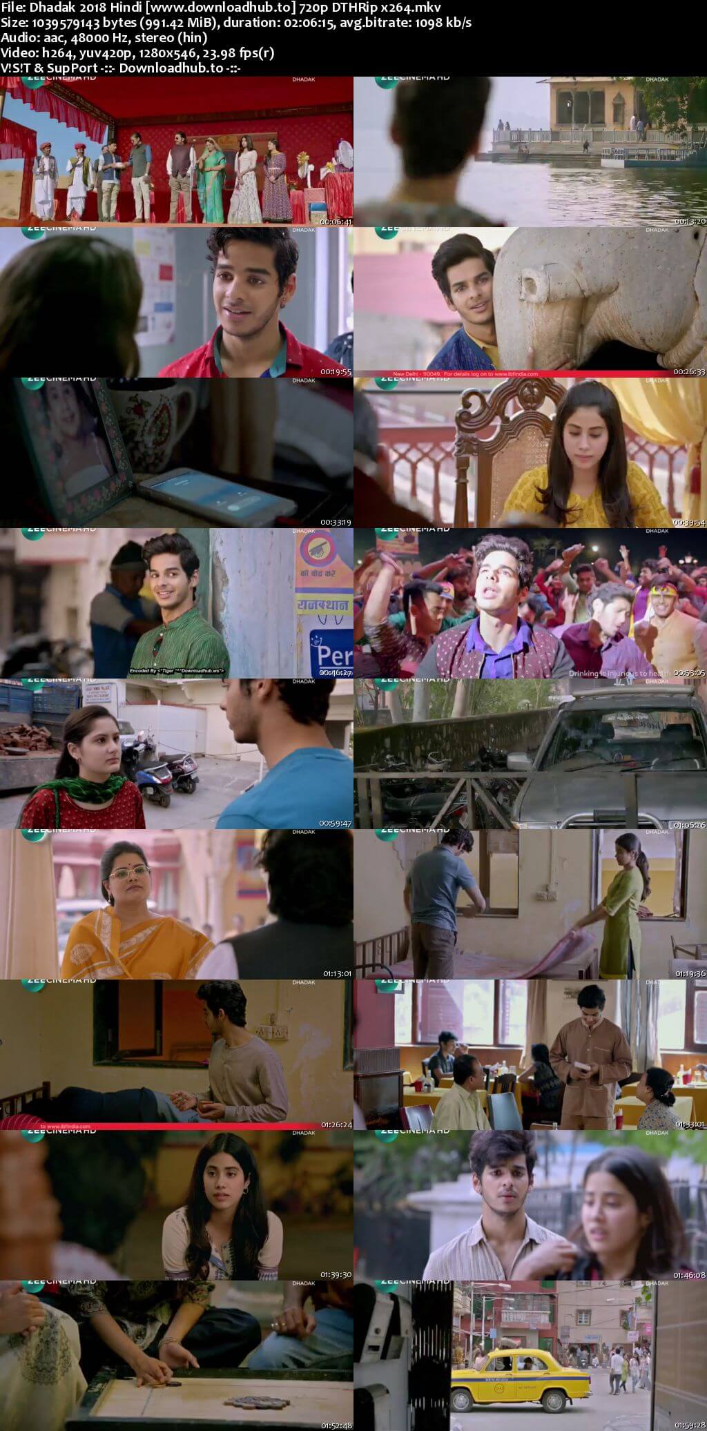 Dhadak 2018 Hindi 720p DTHRip x264