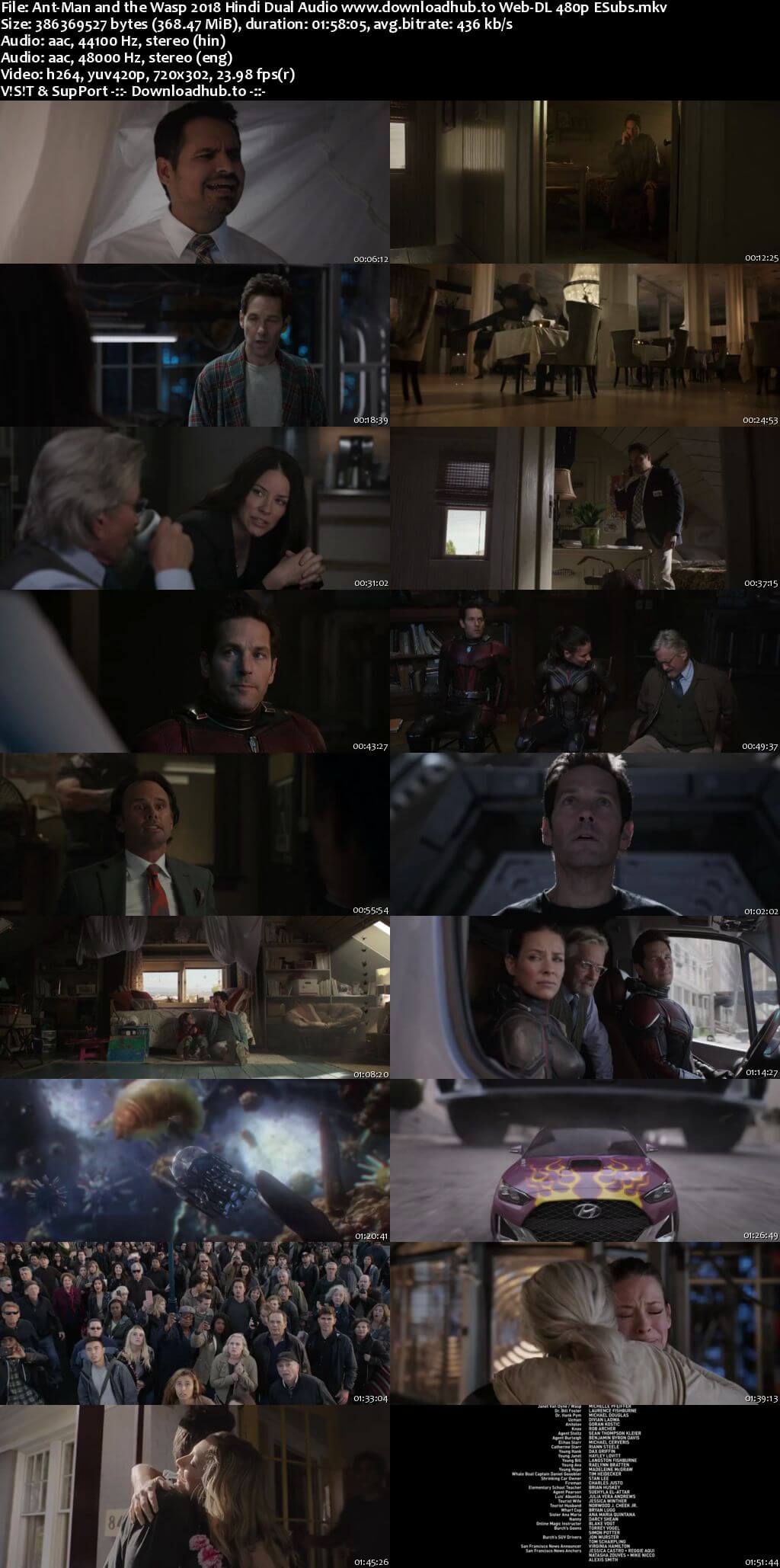 Ant-Man and the Wasp 2018 Hindi Dual Audio 350MB Web-DL 480p ESubs Ant-Man and the Wasp 2018 Hindi Dual Audio 350MB Web-DL 480p ESubs