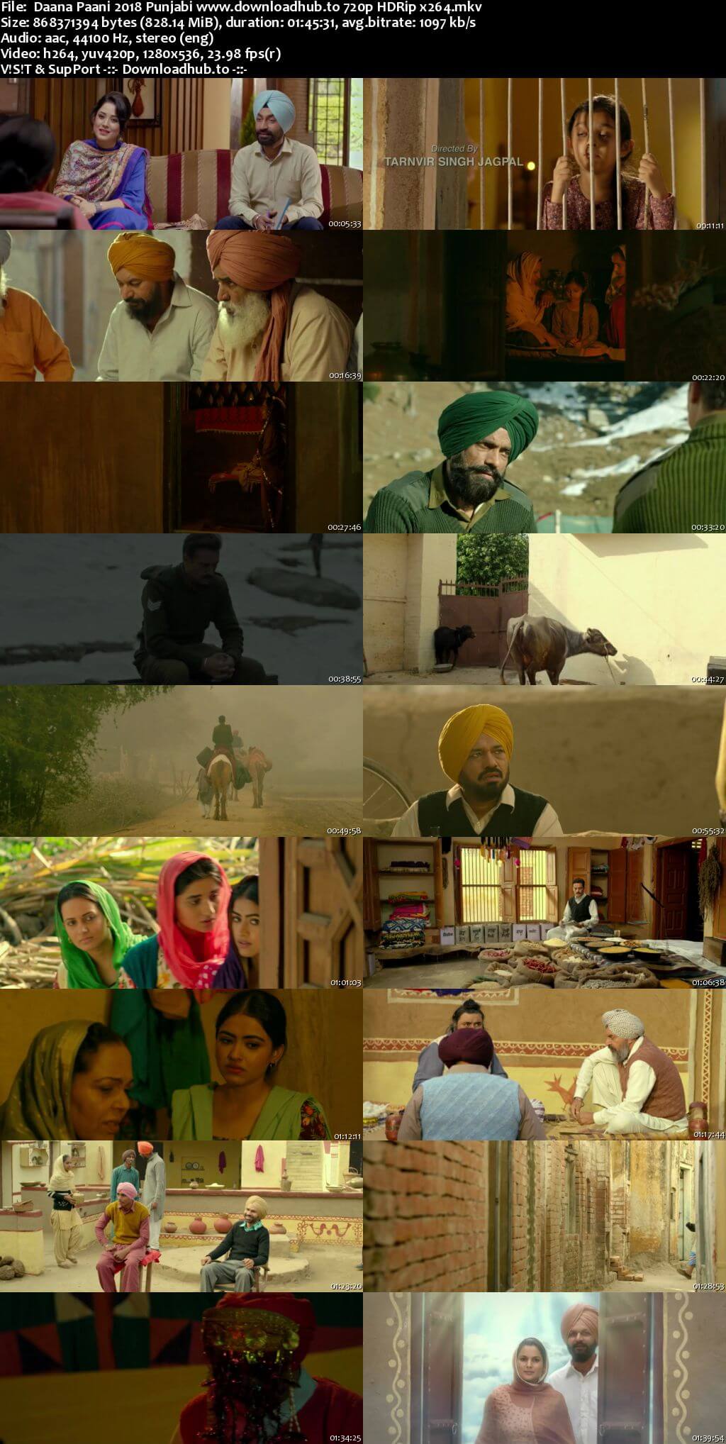 Daana Paani 2018 Punjabi 720p HDRip