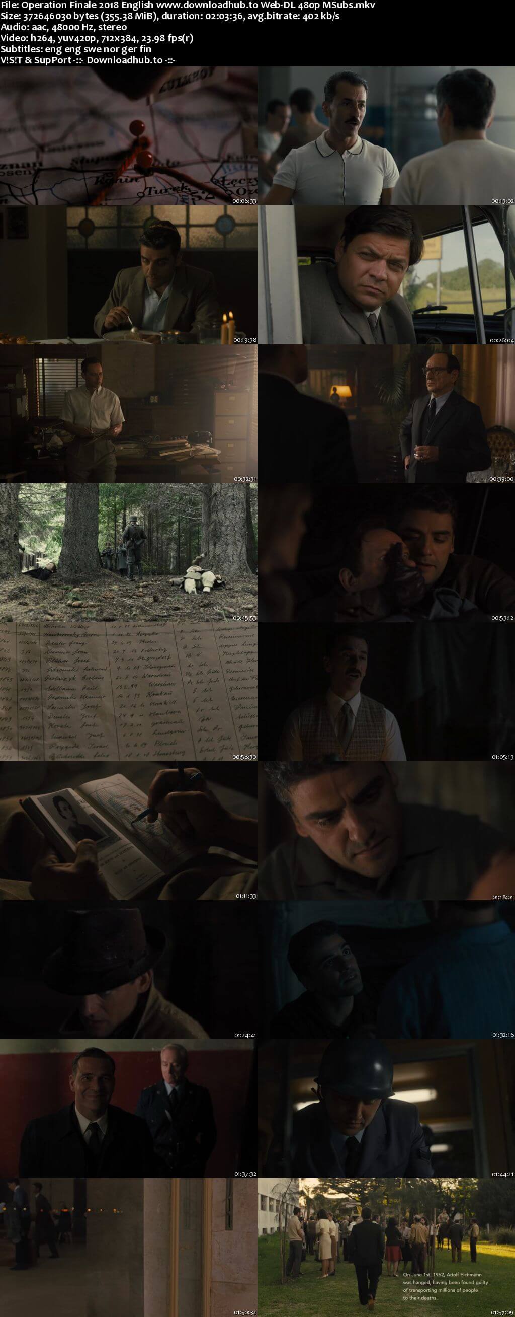 Operation Finale 2018 English 350MB Web-DL 480p MSubs Operation Finale 2018 English 350MB Web-DL 480p MSubs