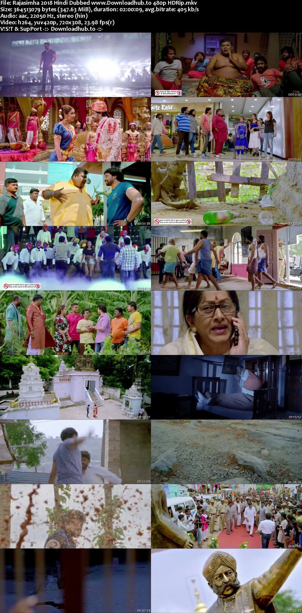 Rajasimha 2018 Hindi Dubbed 350MB HDRip 480p