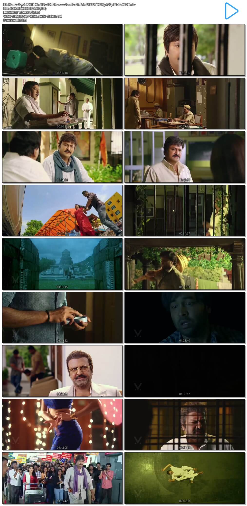 Gayatri 2018 Hindi Dual Audio 600MB UNCUT HDRip 720p ESubs HEVC