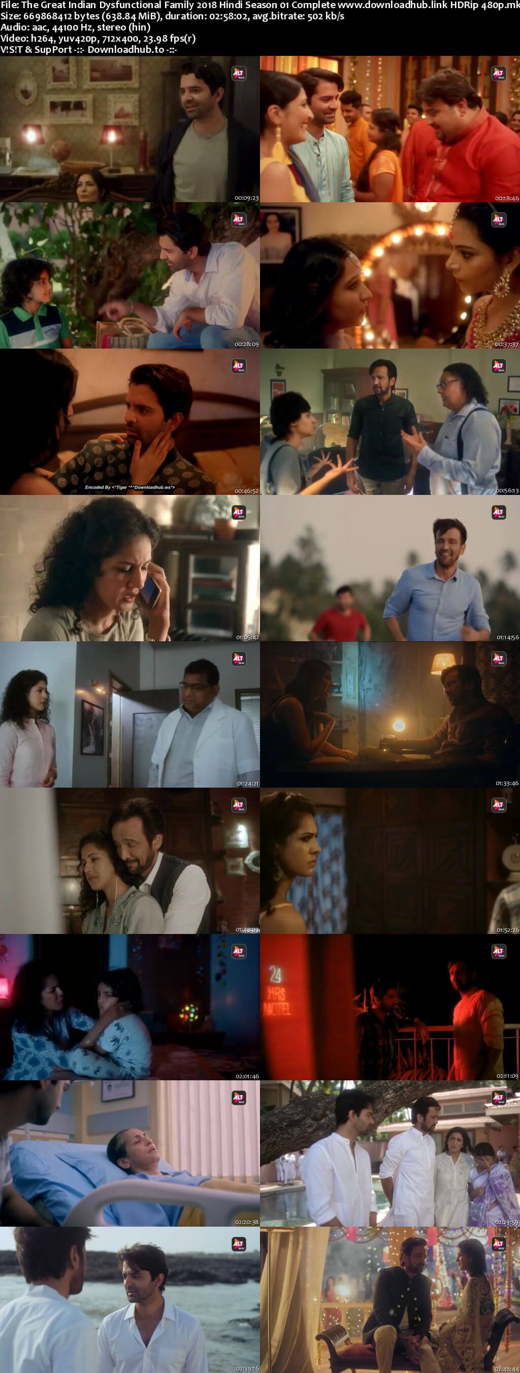 The Great Indian Dysfunctional Family 2018 Hindi Season 01 Complete 600MB HDRip 480p