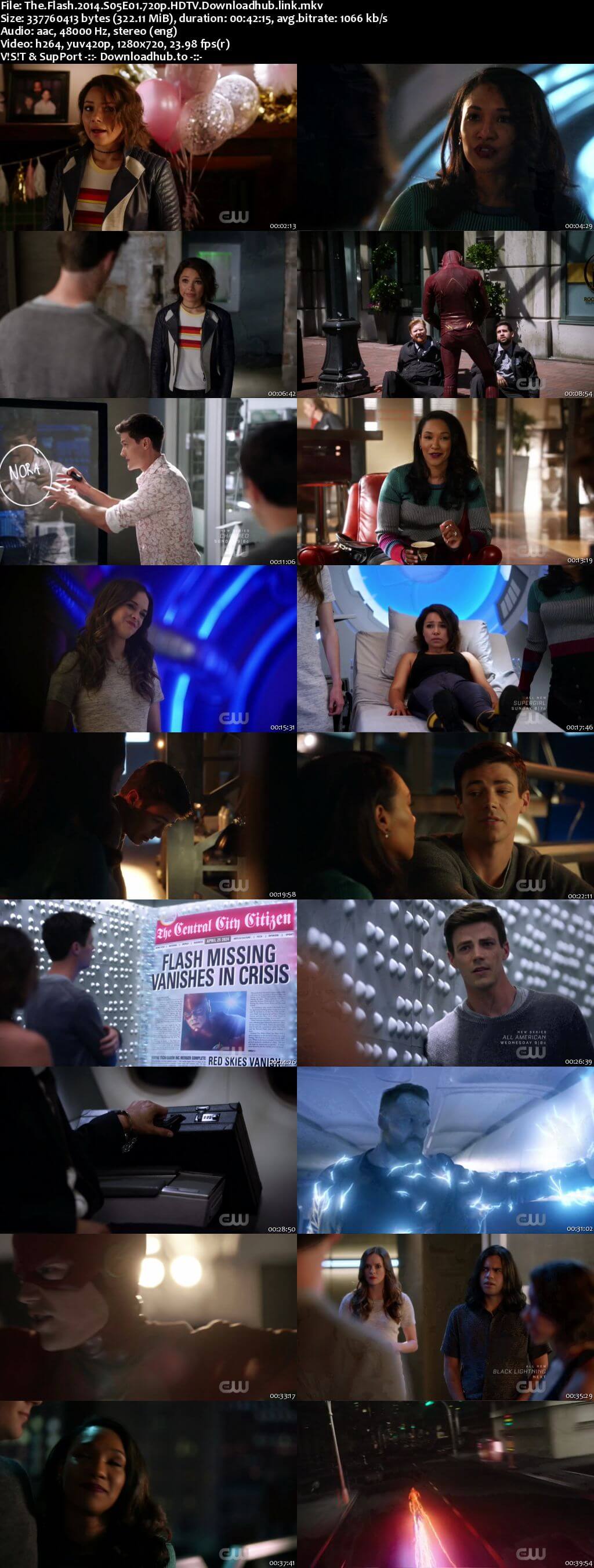 The Flash S05E01 300MB HDTV 720p x264