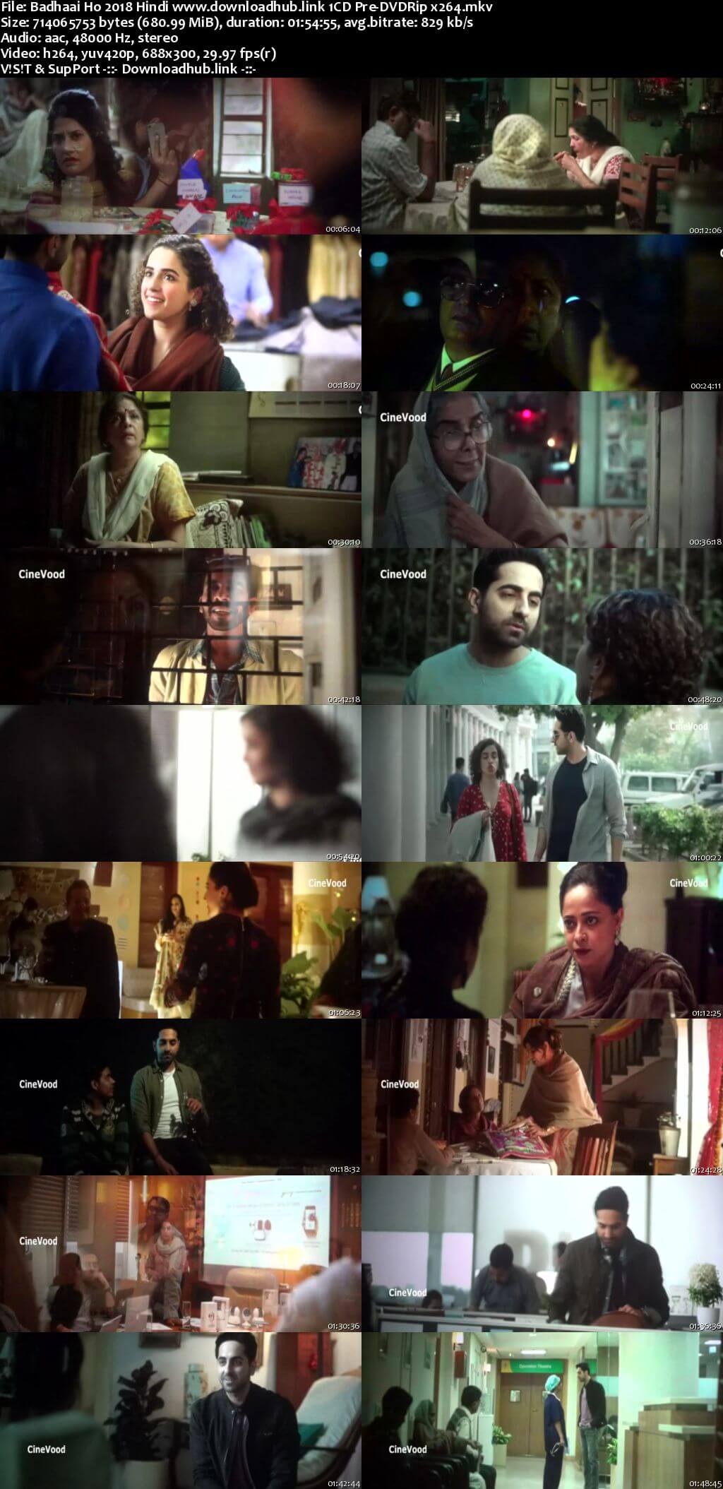 Badhaai Ho 2018 Full Hindi Movie pDVDRip Download HD 