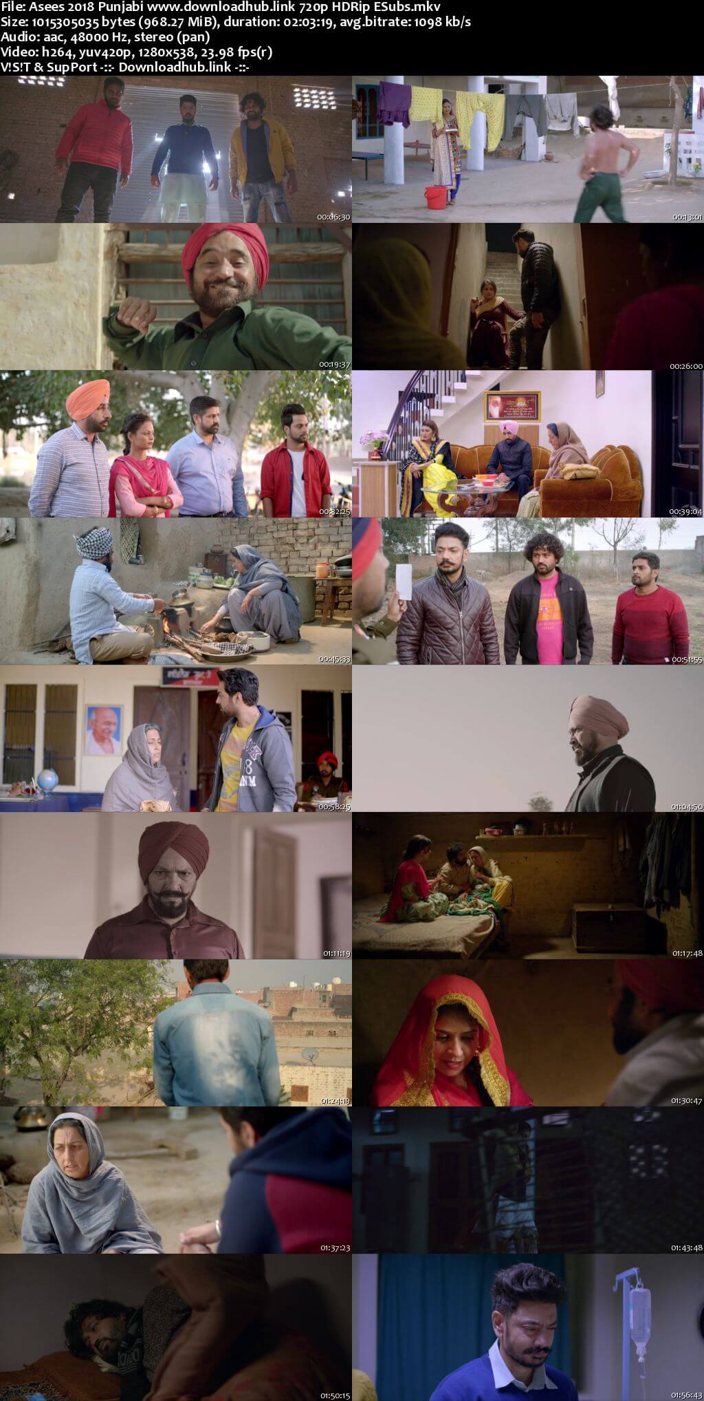 Asees 2018 Punjabi 720p HDRip ESubs