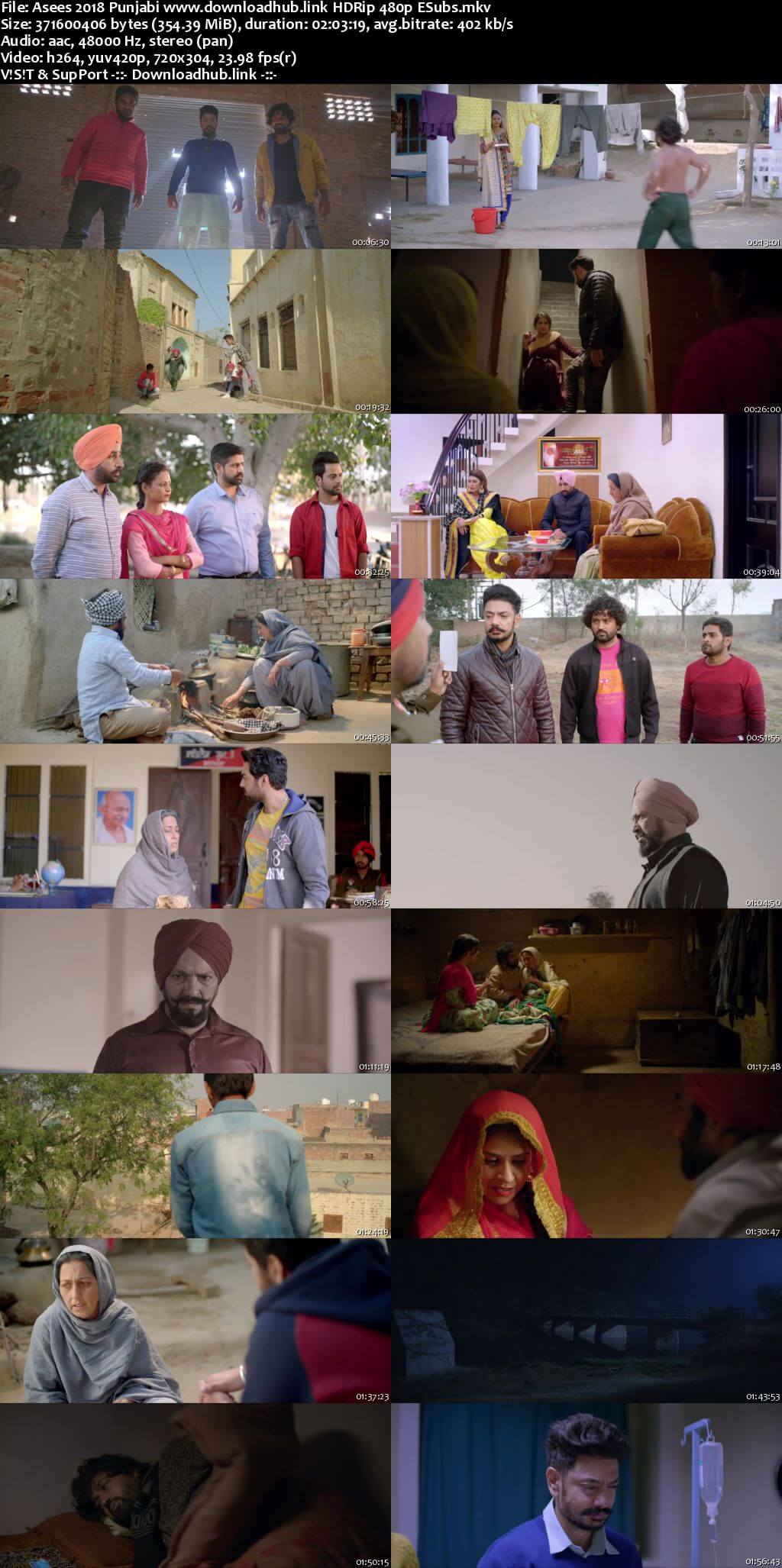 Asees 2018 Punjabi 350MB HDRip 480p ESubs