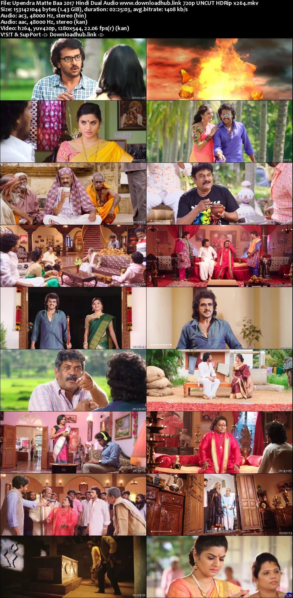Upendra Matte Baa 2017 Hindi Dual Audio 720p UNCUT HDRip x264