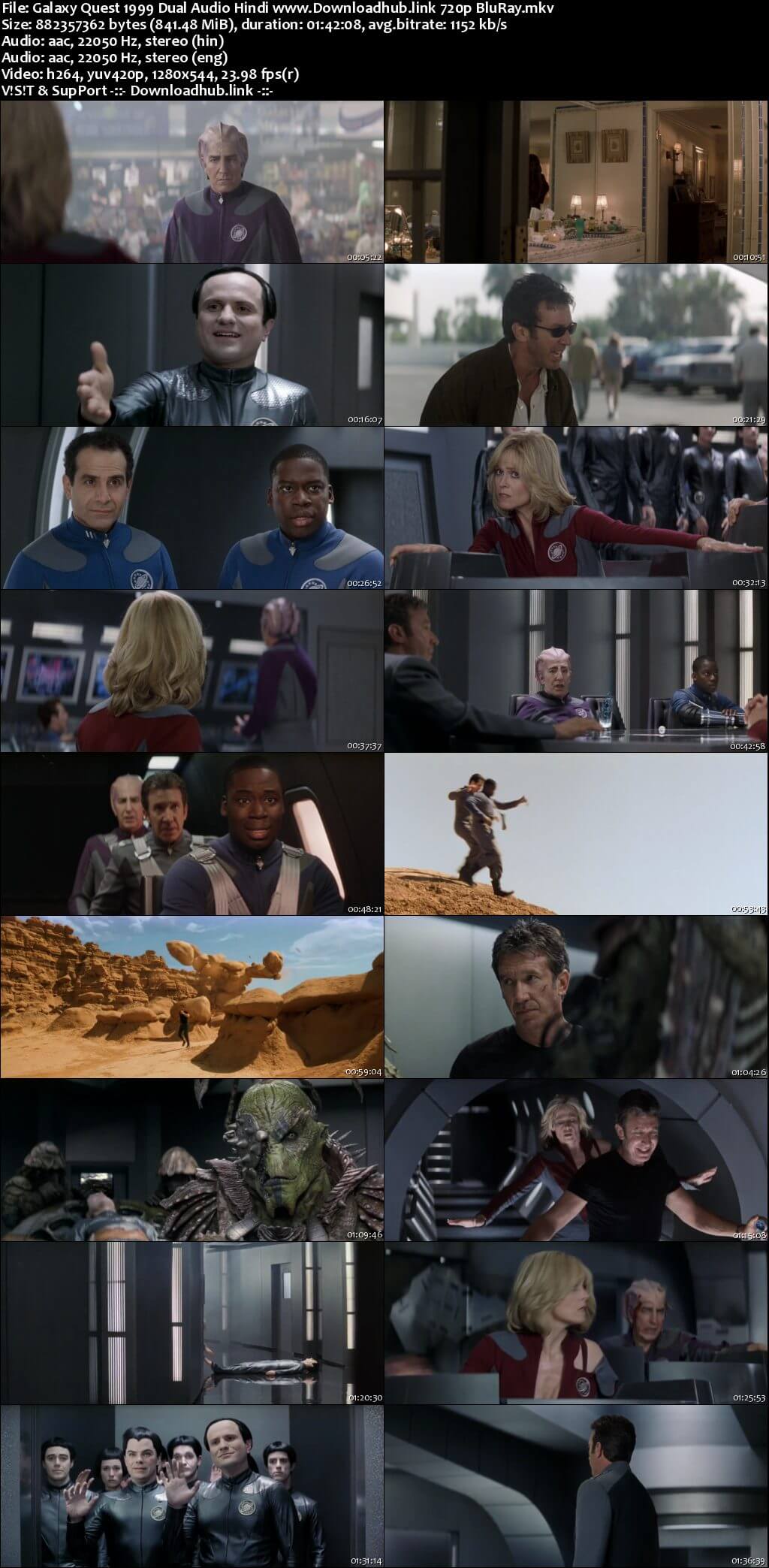 Galaxy Quest 1999 Hindi Dual Audio 720p BluRay ESubs