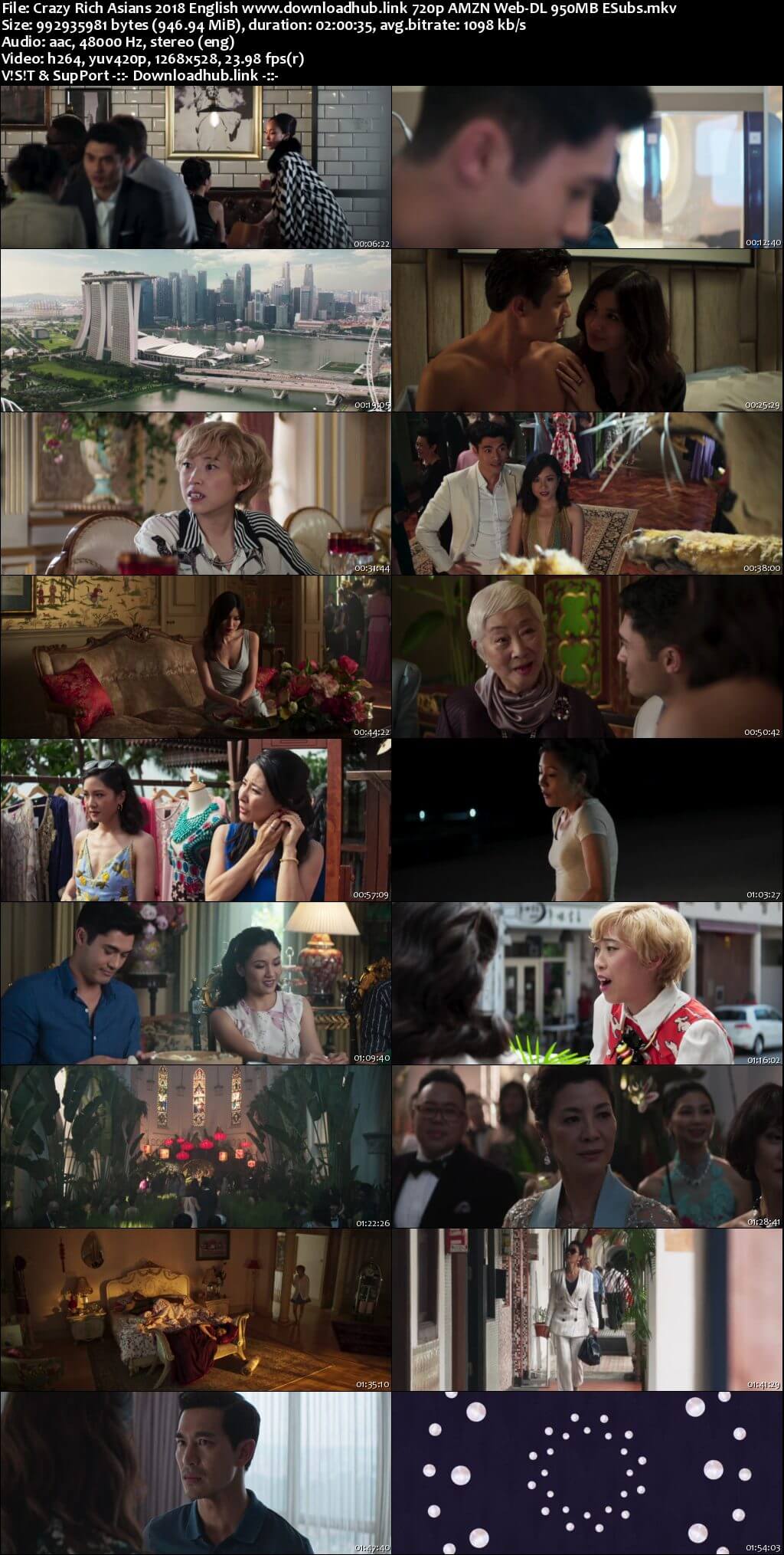 Crazy Rich Asians 2018 English 720p AMZN Web-DL 950MB ESubs