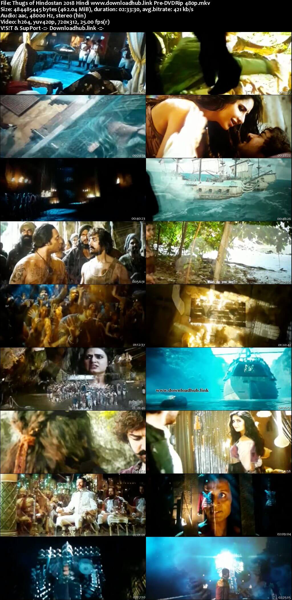 Thugs of Hindostan 2018 Hindi 450MB Pre-DVDRip 480p Thugs of Hindostan 2018 Hindi 450MB Pre-DVDRip 480p