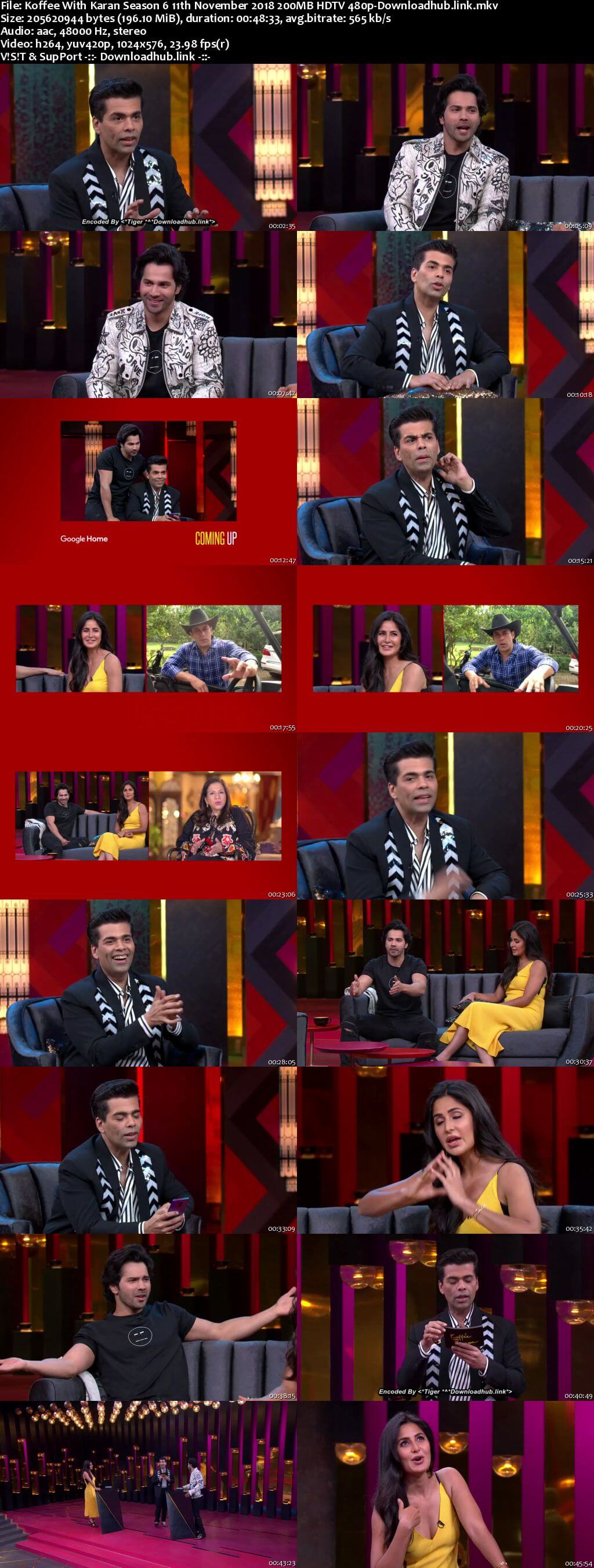 Koffee With Karan 6 11 November 2018 Episode 04 HDTV 480p