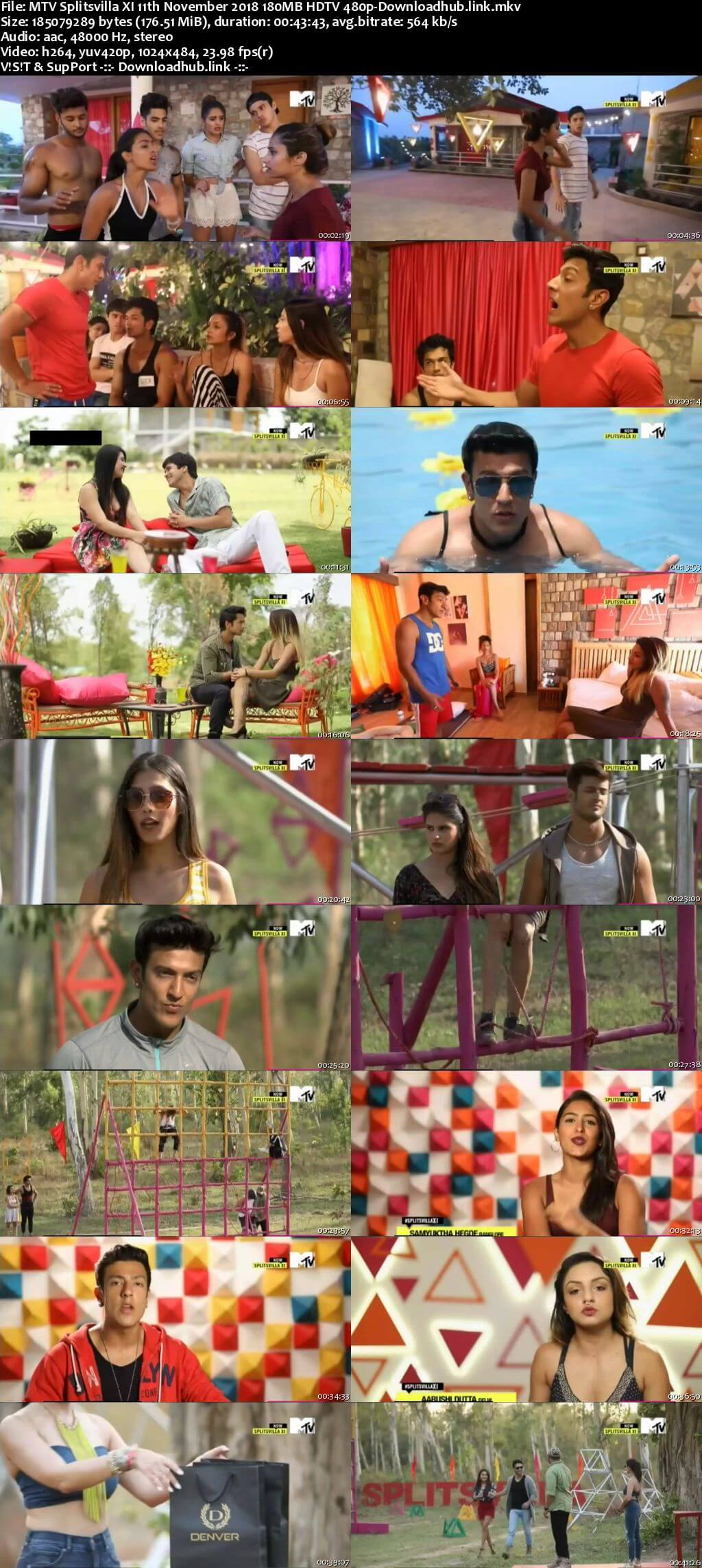 MTV Splitsvilla XI 11th November 2018 180MB HDTV 480p