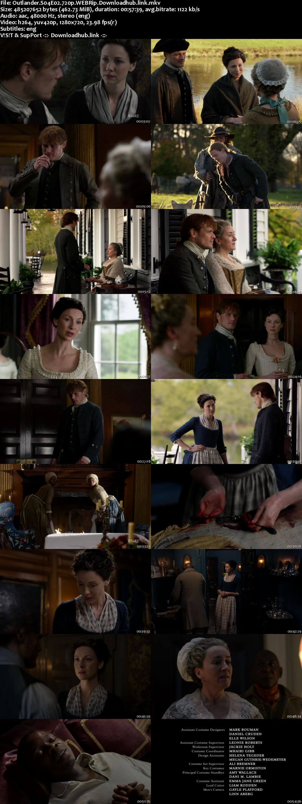 Outlander S04E02 450MB WEBRip 720p ESubs