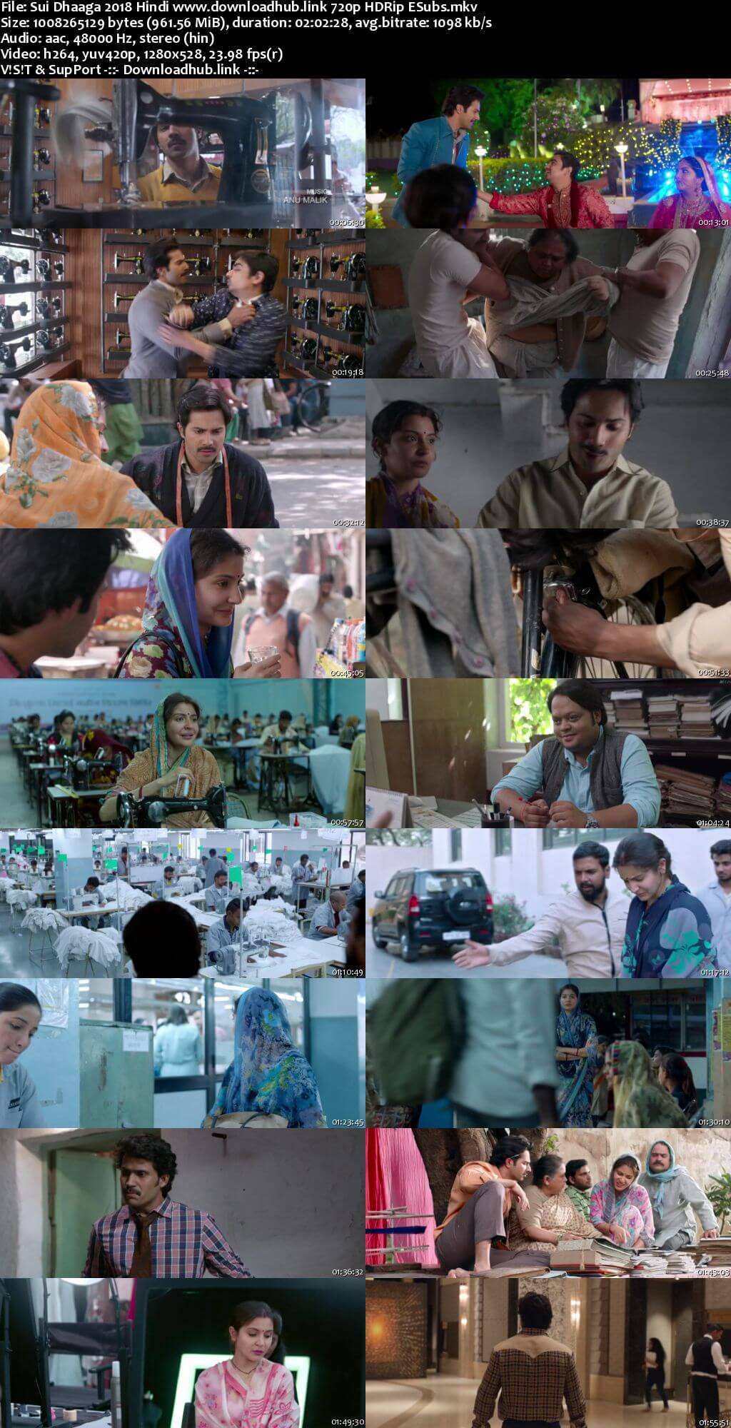 Sui Dhaaga 2018 Hindi 720p HDRip ESubs