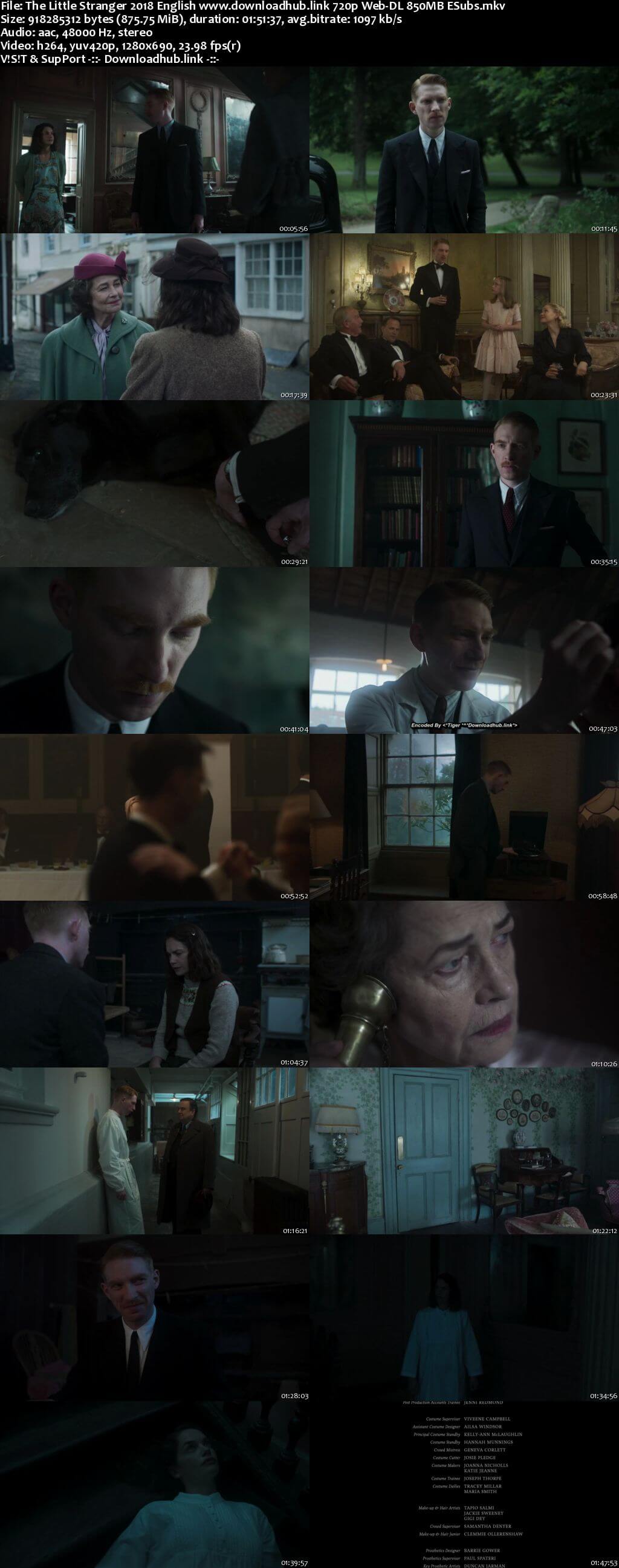 The Little Stranger 2018 English 720p Web-DL 850MB ESubs