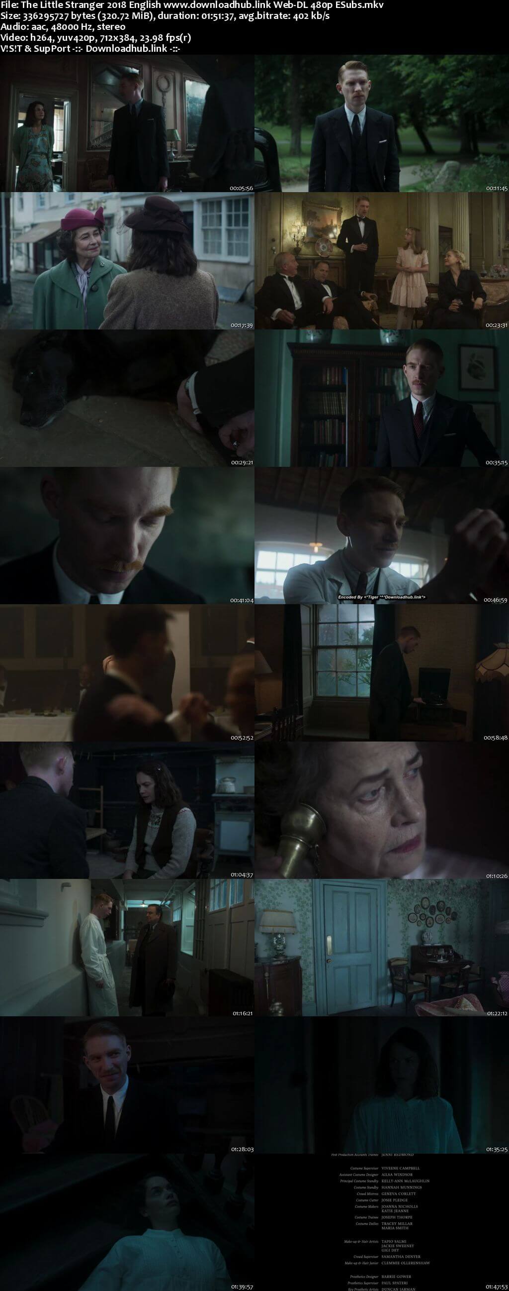 The Little Stranger 2018 English 300MB Web-DL 480p ESubs