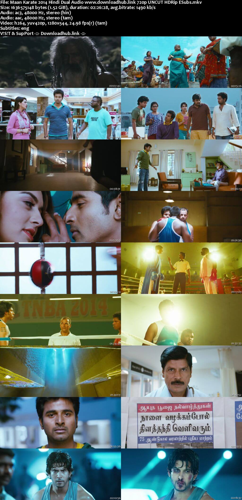 Maan Karate 2014 Hindi Dual Audio 720p UNCUT HDRip ESubs