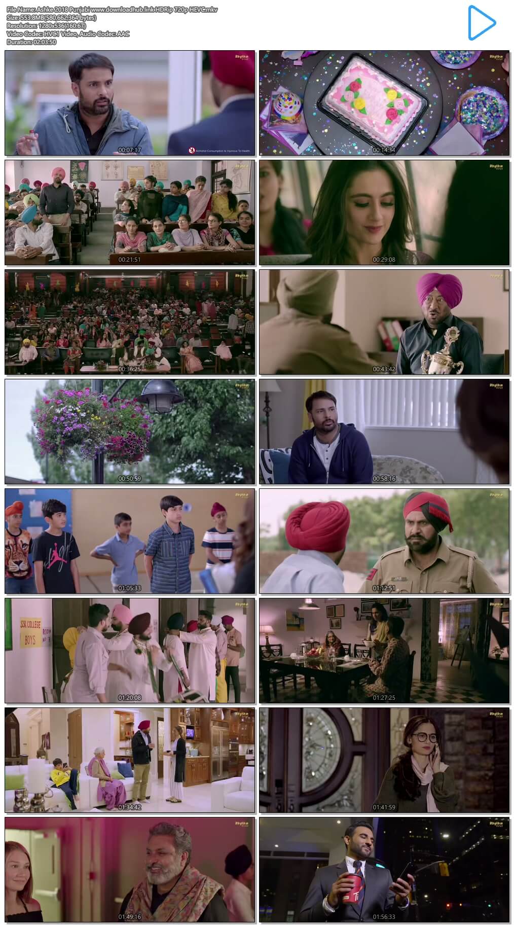 Ashke 2018 Punjabi 550MB HDRip 720p HEVC