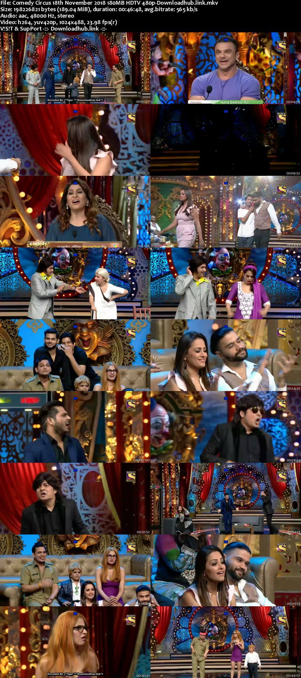 Comedy Circus 18 November 2018 Episode 20 HDTV 480p