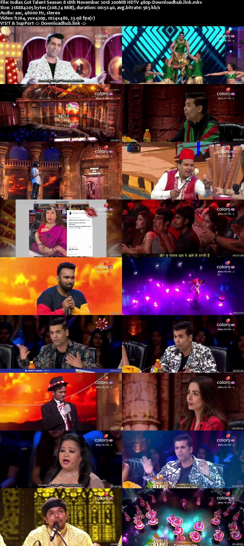 Indias Got Talent Season 8 18 November 2018 Episode 10 HDTV 480p