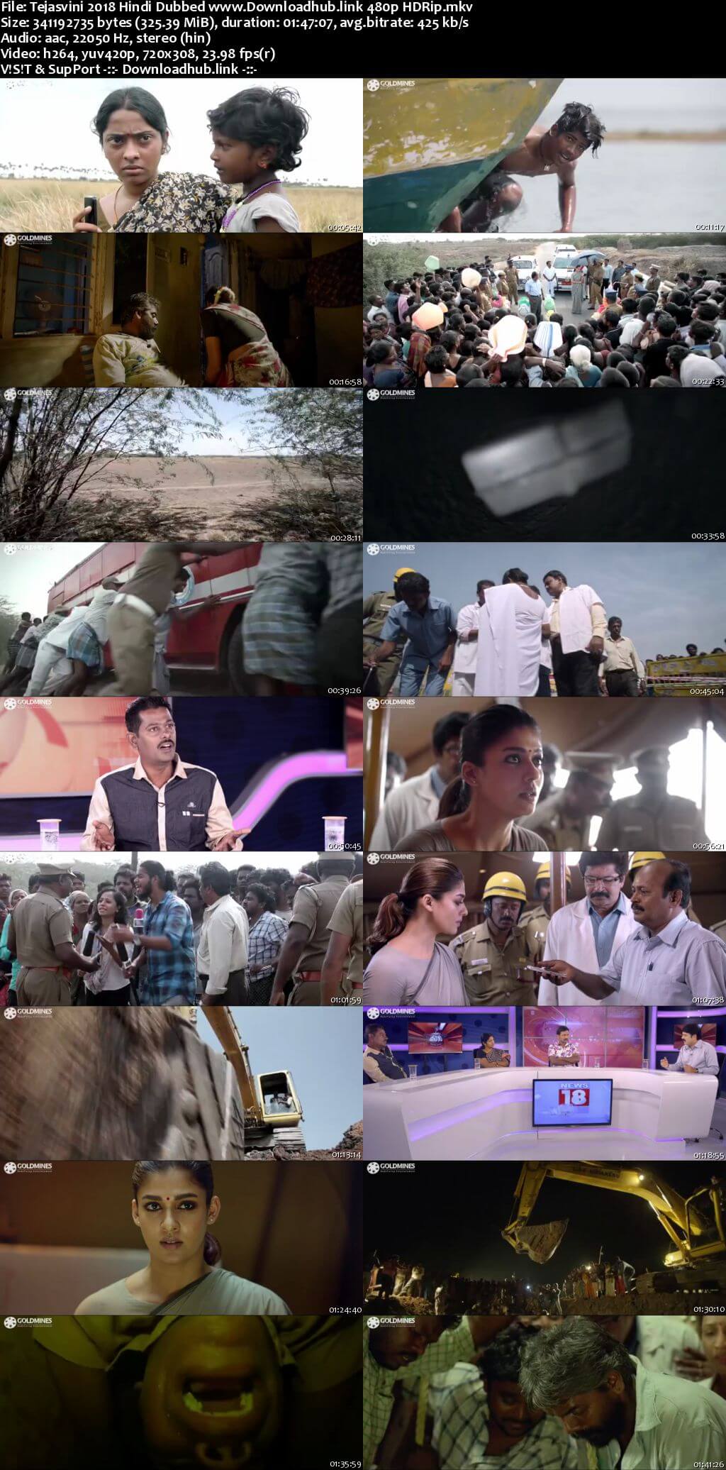 Tejasvini 2018 Hindi Dubbed 300MB HDRip 480p