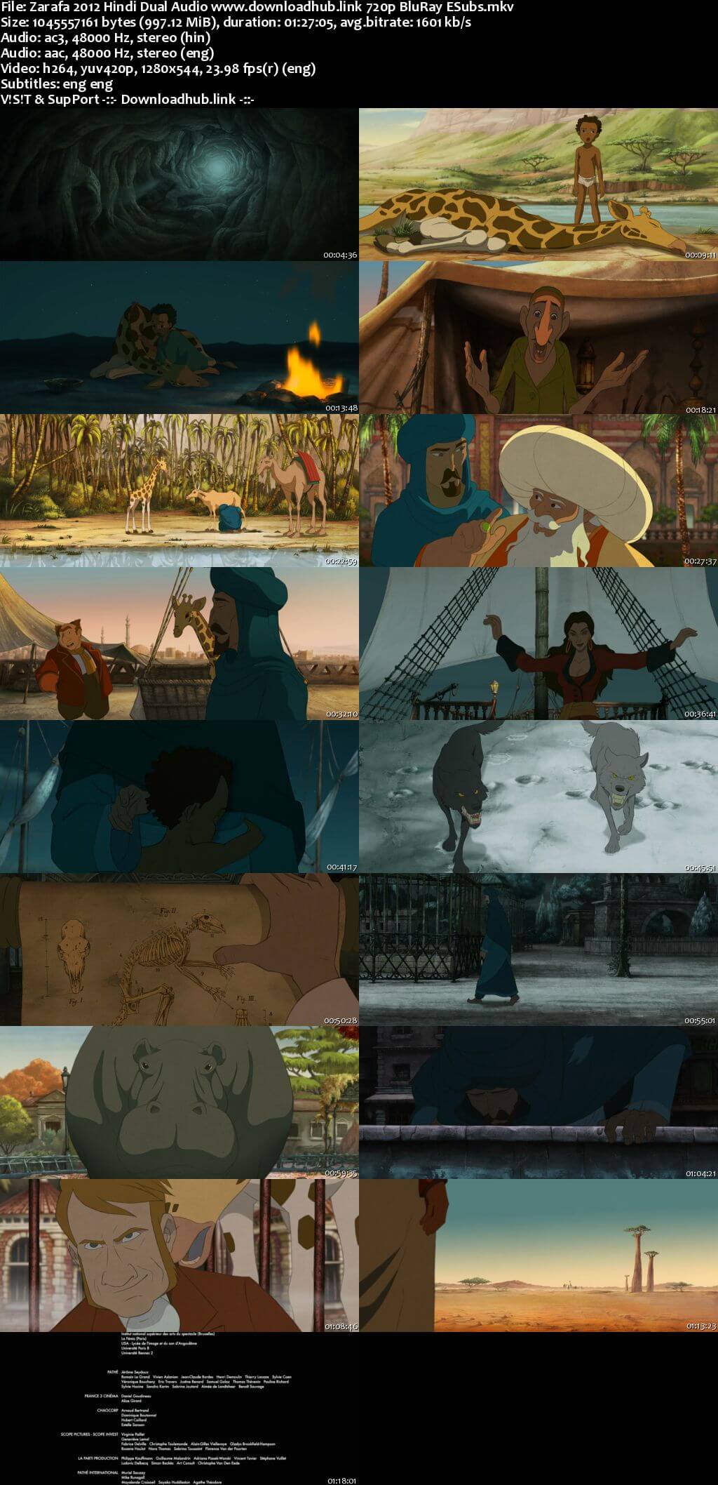 Zarafa 2012 Hindi Dual Audio 720p BluRay ESubs