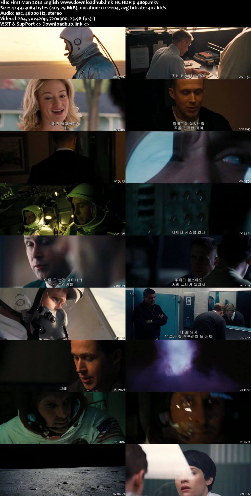 First Man 2018 English 400MB HC HDRip 480p