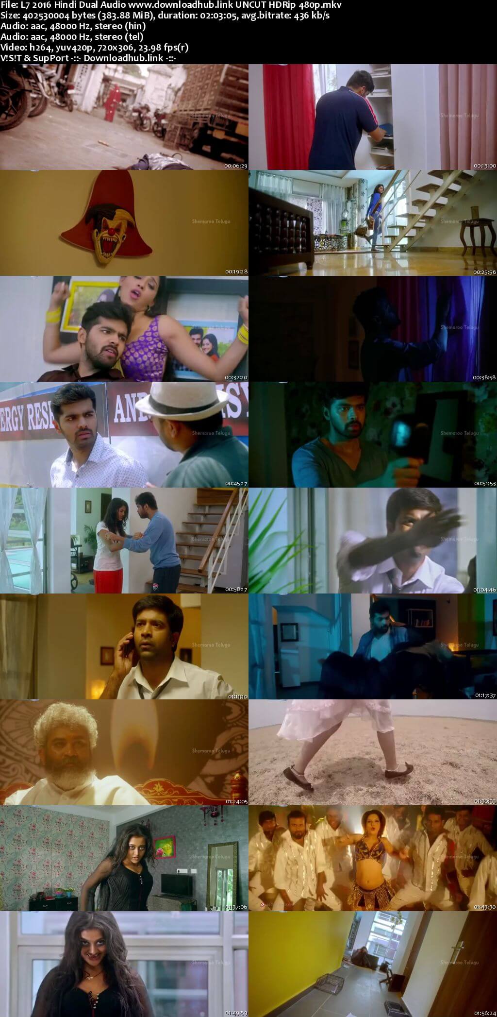 L7 2016 Hindi Dual Audio 350MB UNCUT HDRip 480p