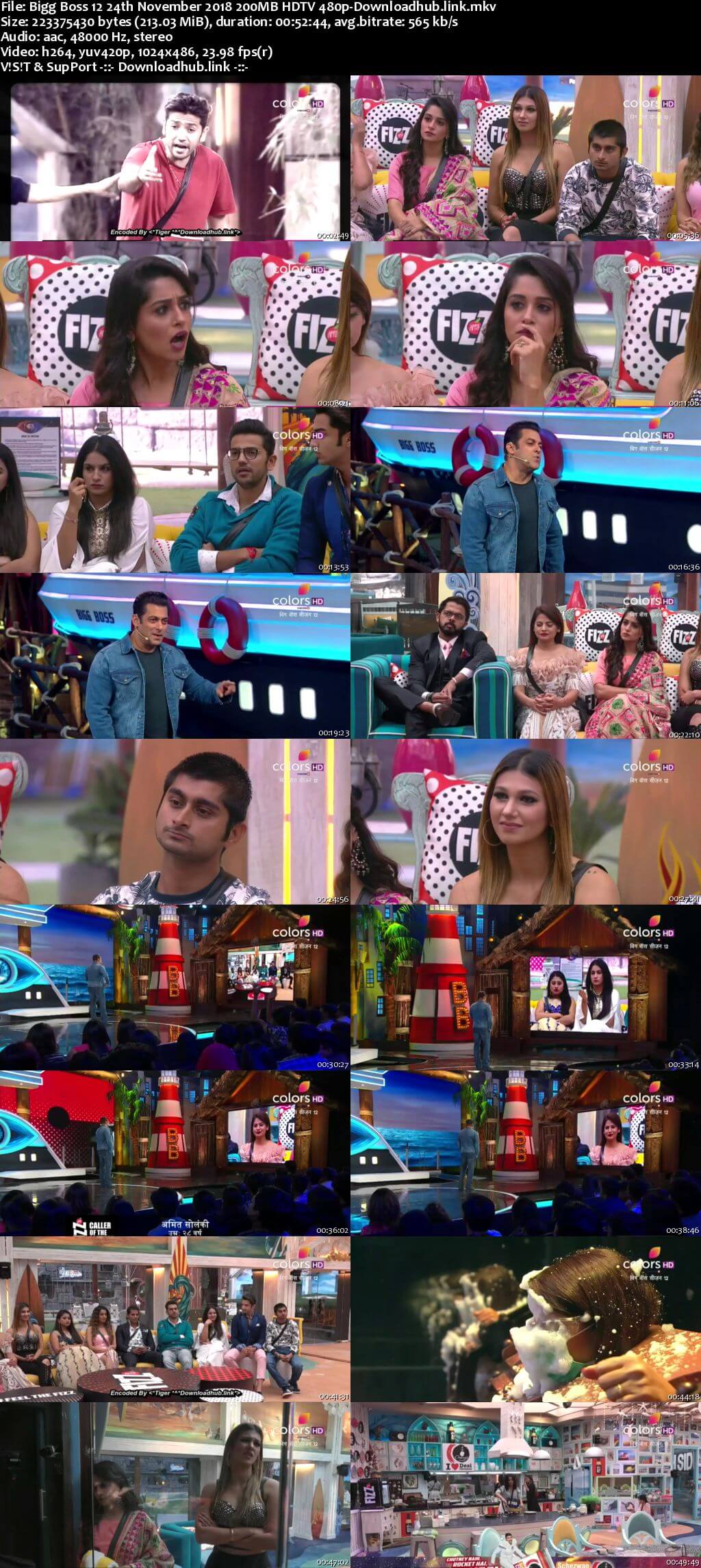 Bigg Boss 12 24 November 2018 Episode 69 HDTV 480p
