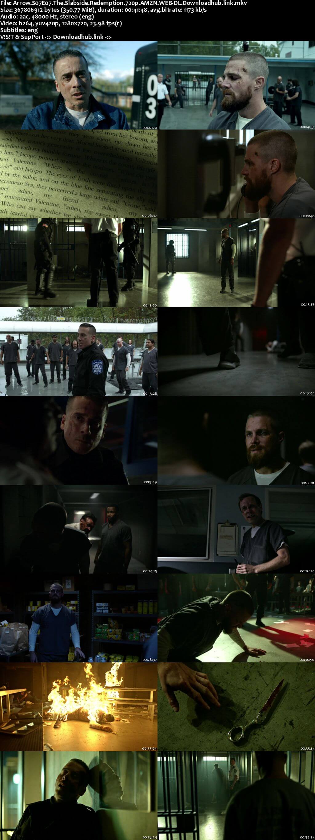 Arrow S07E07 350MB AMZN Web-DL 720p ESubs