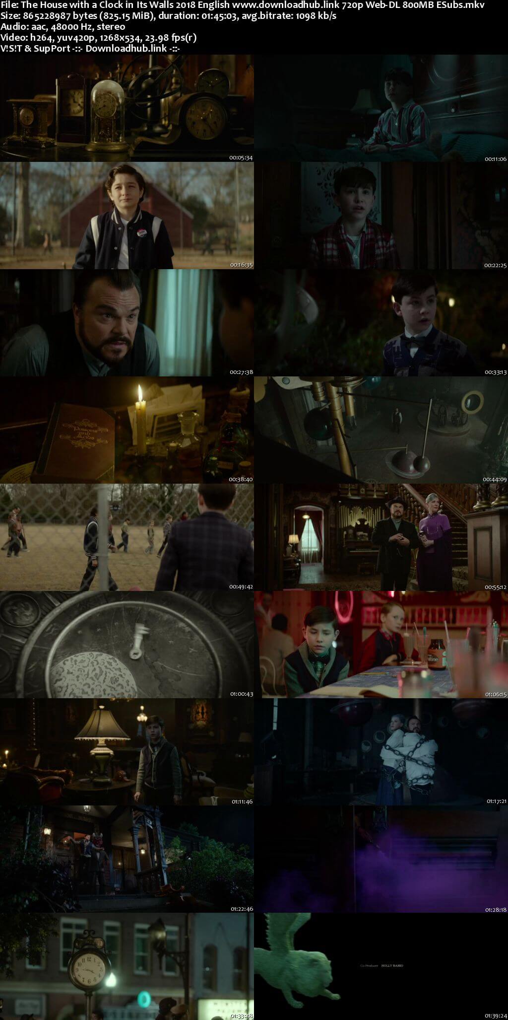 The House with a Clock in Its Walls 2018 English 720p Web-DL 800MB ESubs
