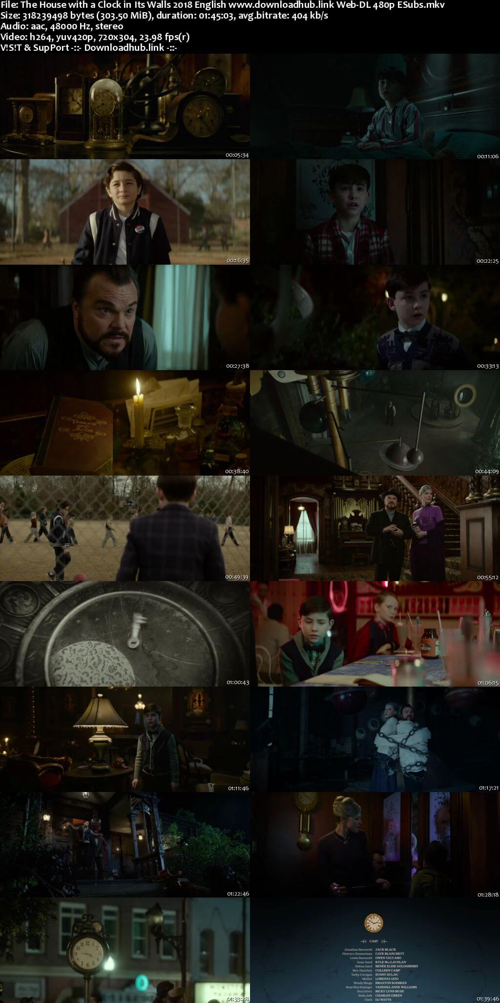 The House with a Clock in Its Walls 2018 English 300MB Web-DL 480p ESubs