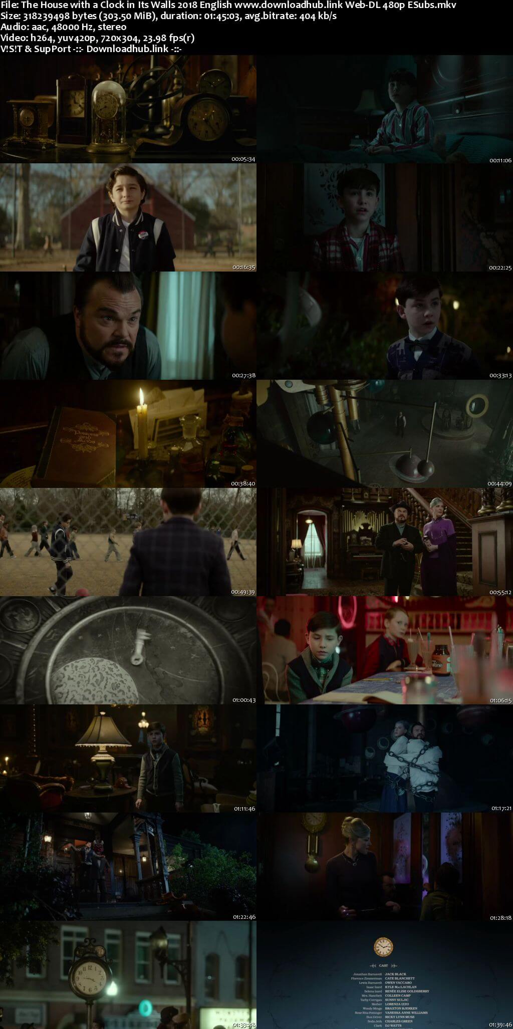 The House with a Clock in Its Walls 2018 English 300MB Web-DL 480p ESubs The House with a Clock in Its Walls 2018 English 300MB Web-DL 480p ESubs