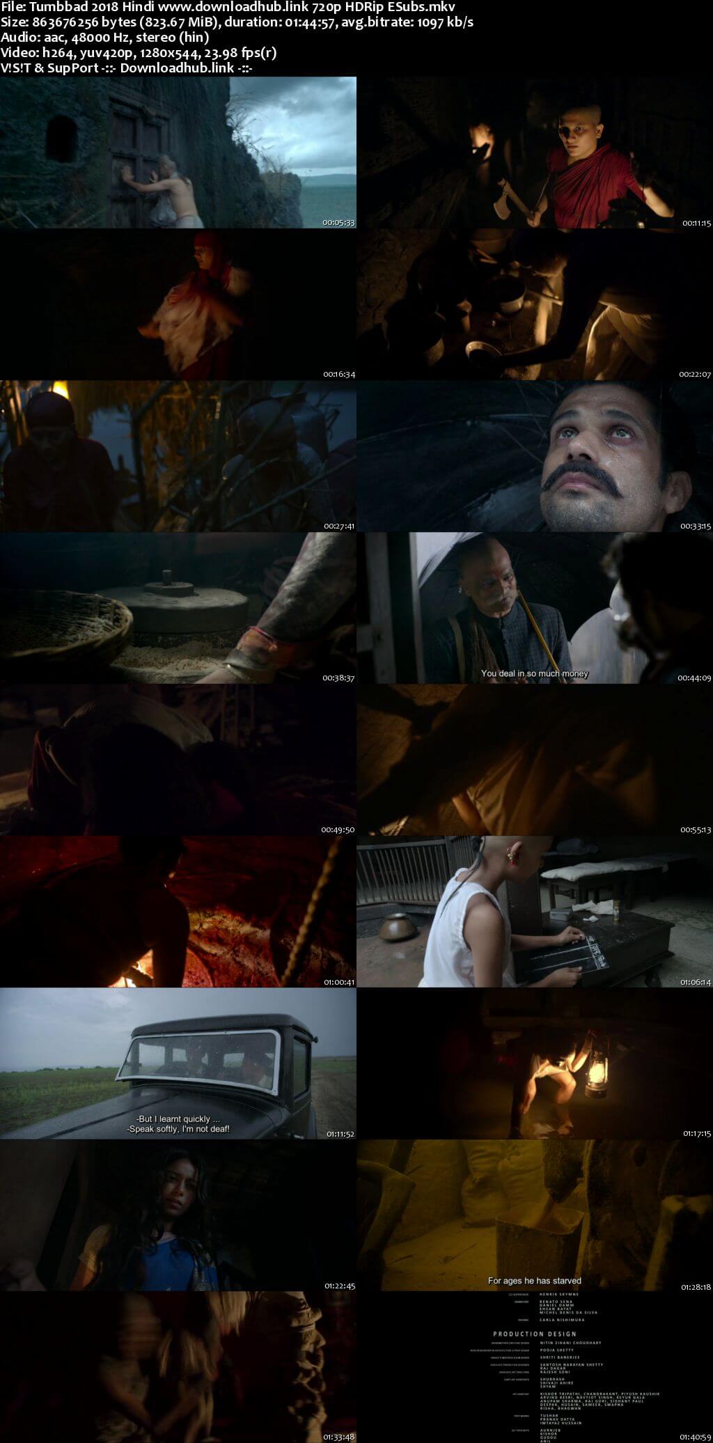 Tumbbad 2018 Hindi 720p HDRip ESubs