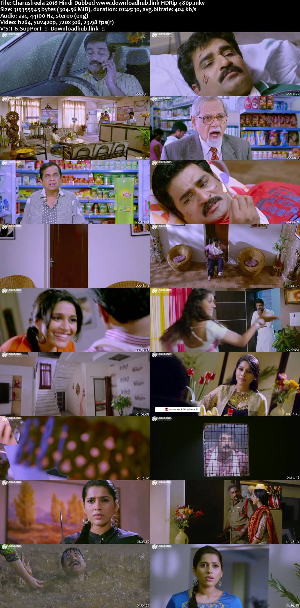 Charusheela 2018 Hindi Dubbed 300MB HDRip 480p